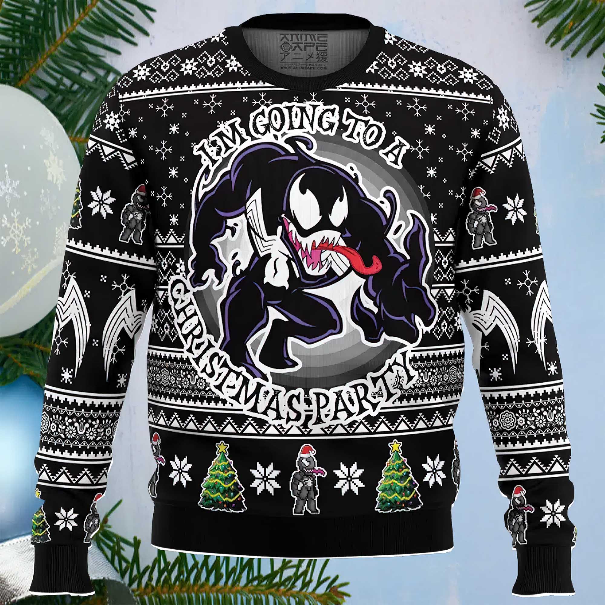 Im Going To A Christmas Party Venom Ugly Christmas Sweater Im Going To A Christmas Party Venom Ugly Christmas Sweater