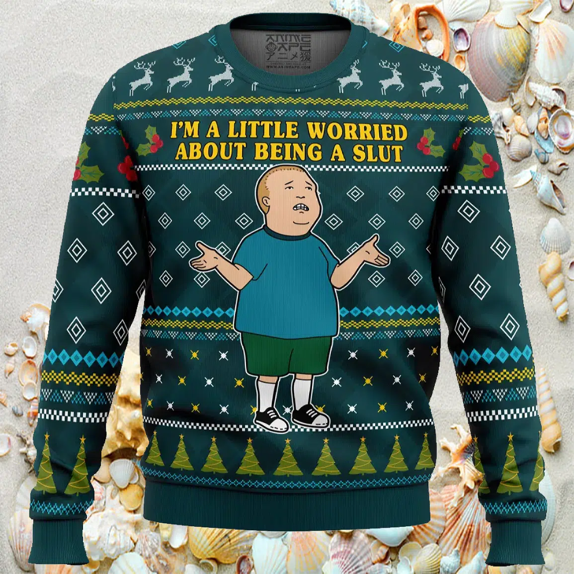 I’M A Little Worried King Of The Hill Ugly Christmas Sweater I’M A Little Worried King Of The Hill Ugly Christmas Sweater