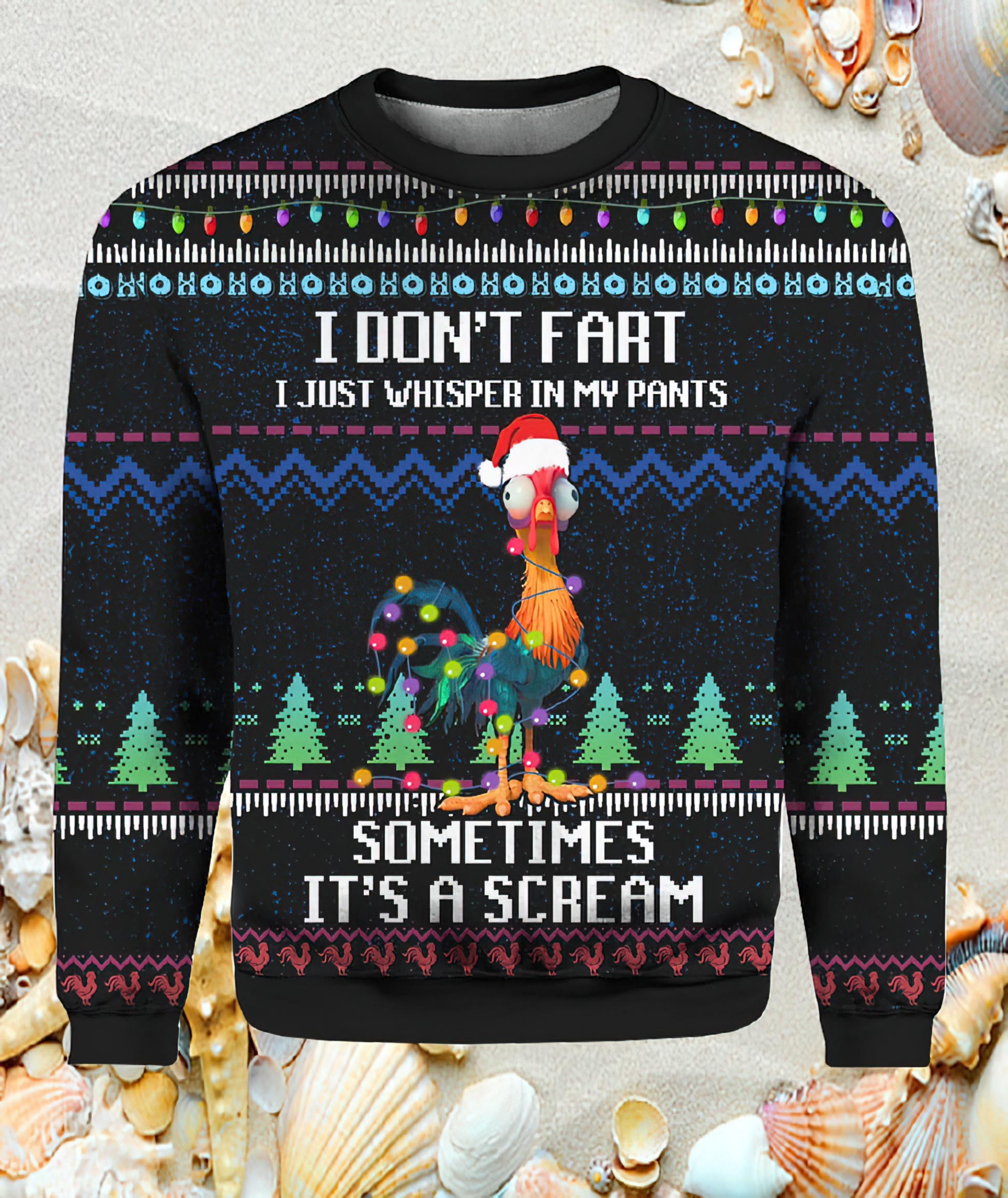 It‘S Scream Chicken Ugly Christmas Sweater It‘S Scream Chicken Ugly Christmas Sweater