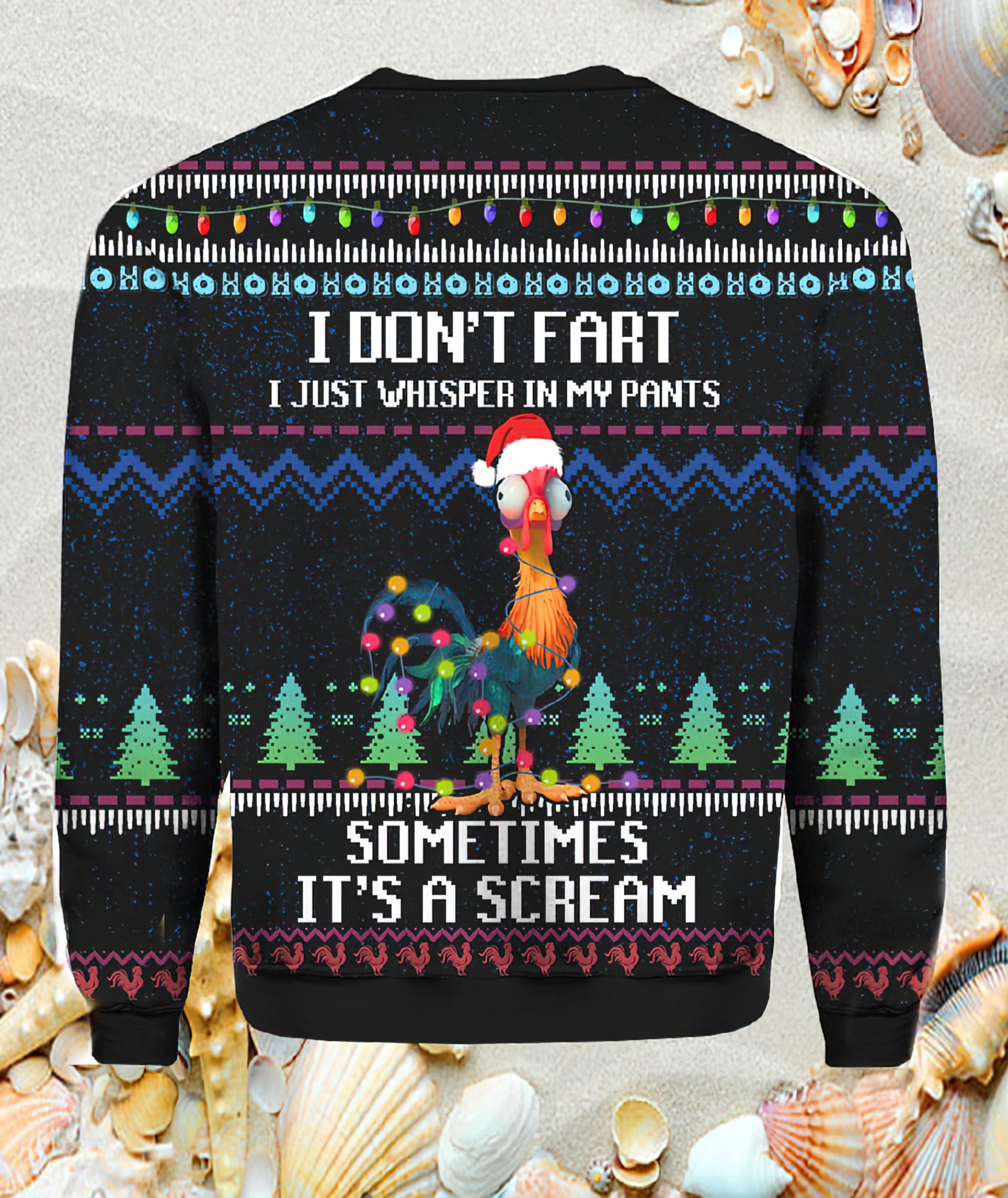 It‘S Scream Chicken Ugly Christmas Sweater It‘S Scream Chicken Ugly Christmas Sweater