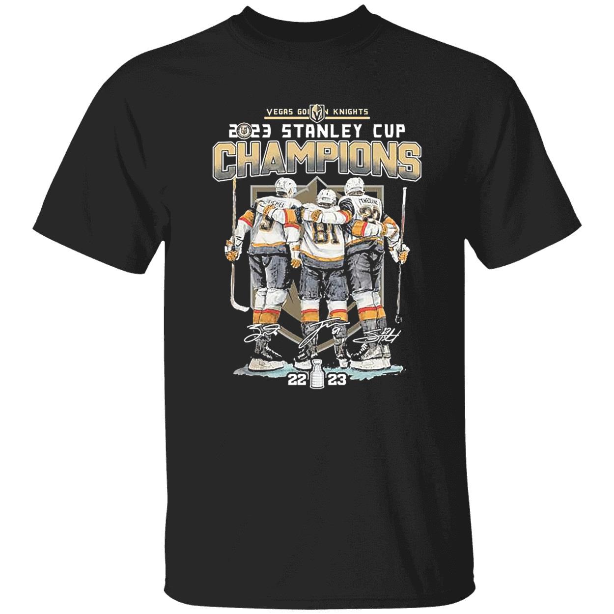 Jack Eichel Jonathan Marchessault And Shea Theodore Signatures Shirt