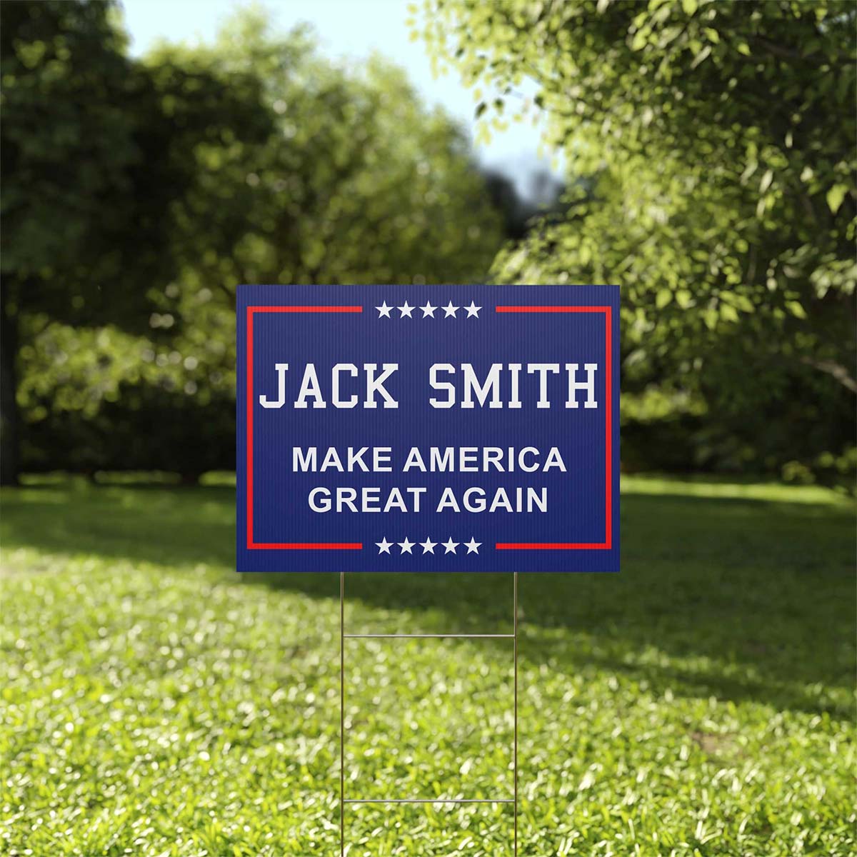 Jack Smith Make America Great Again Yard Sign Jack Smith Make America Great Again Yard Sign