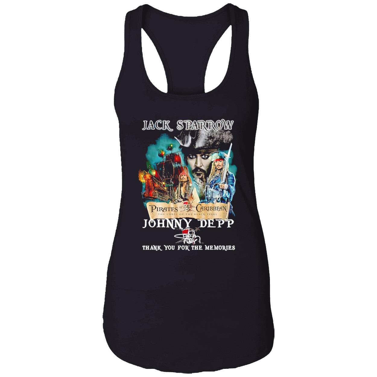 Jack Sparrow Johnny Depp Thank You For The Memories Shirt Jack Sparrow Johnny Depp Thank You For The Memories Shirt