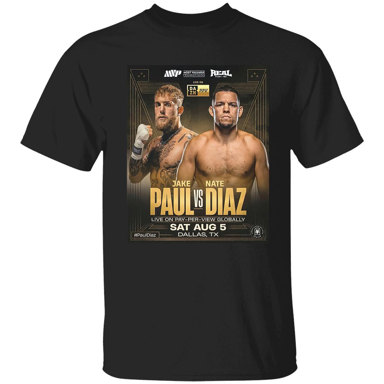Jake Paul Vs Nate Diaz Shirt Jake Paul Vs Nate Diaz Shirt