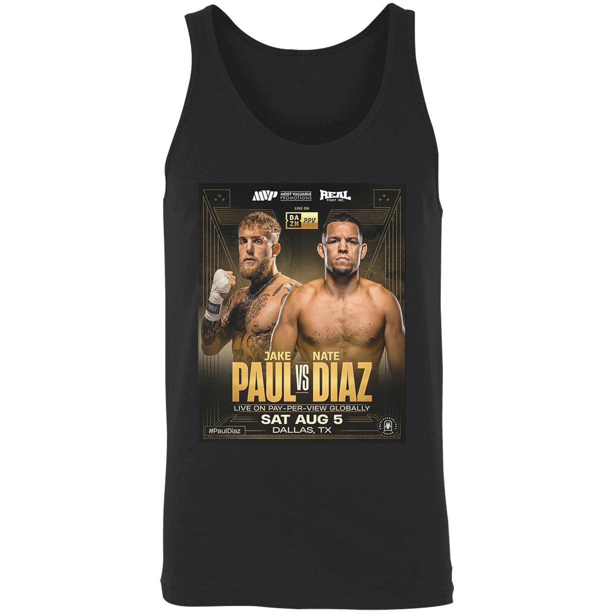 Jake Paul Vs Nate Diaz Shirt Jake Paul Vs Nate Diaz Shirt
