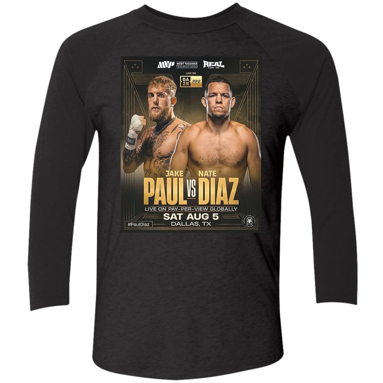 Jake Paul Vs Nate Diaz Shirt Jake Paul Vs Nate Diaz Shirt