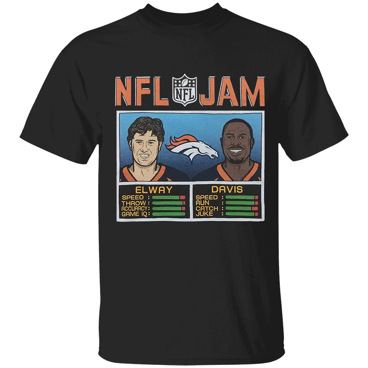 Jam Denver Broncos Elway And Davis Shirt Jam Denver Broncos Elway And Davis Shirt