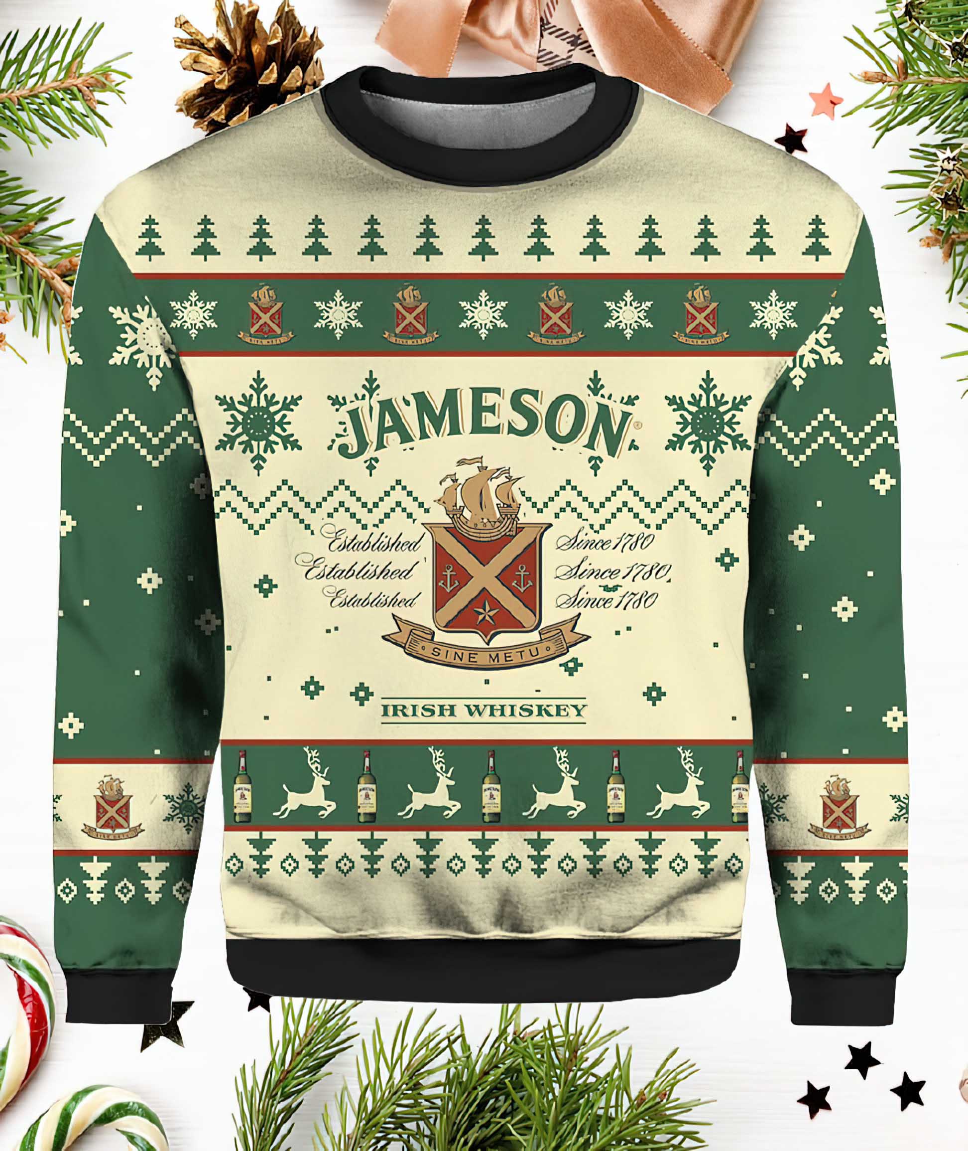 Jameson Xmas Irish Whiskey Christmas Sweater Jameson Xmas Irish Whiskey Christmas Sweater