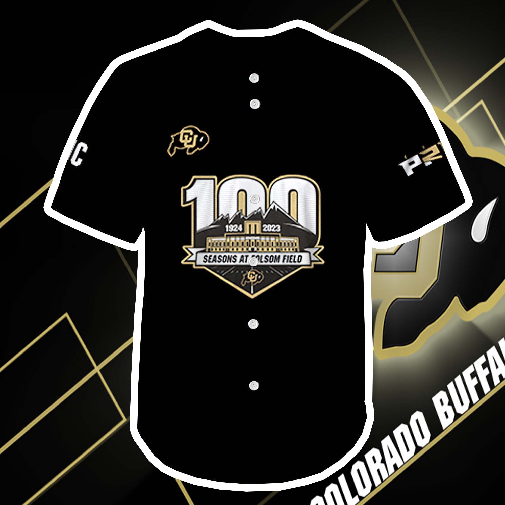 Jc On Deion Sanders 100Th Anniversary Colorado Buffaloes Baseball Jersey Jc On Deion Sanders 100Th Anniversary Colorado Buffaloes Baseball Jersey