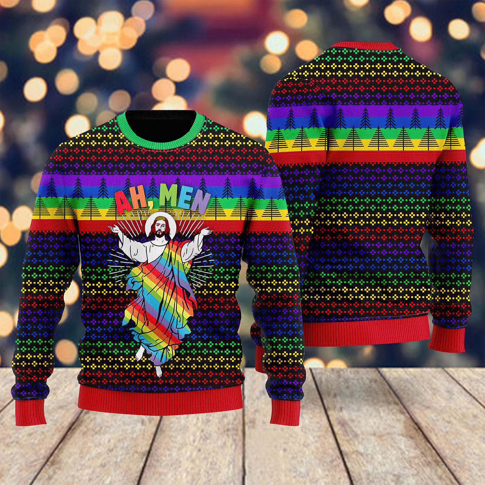 Jesus Lgbt Ugly Christmas Sweater Jesus Lgbt Ugly Christmas Sweater
