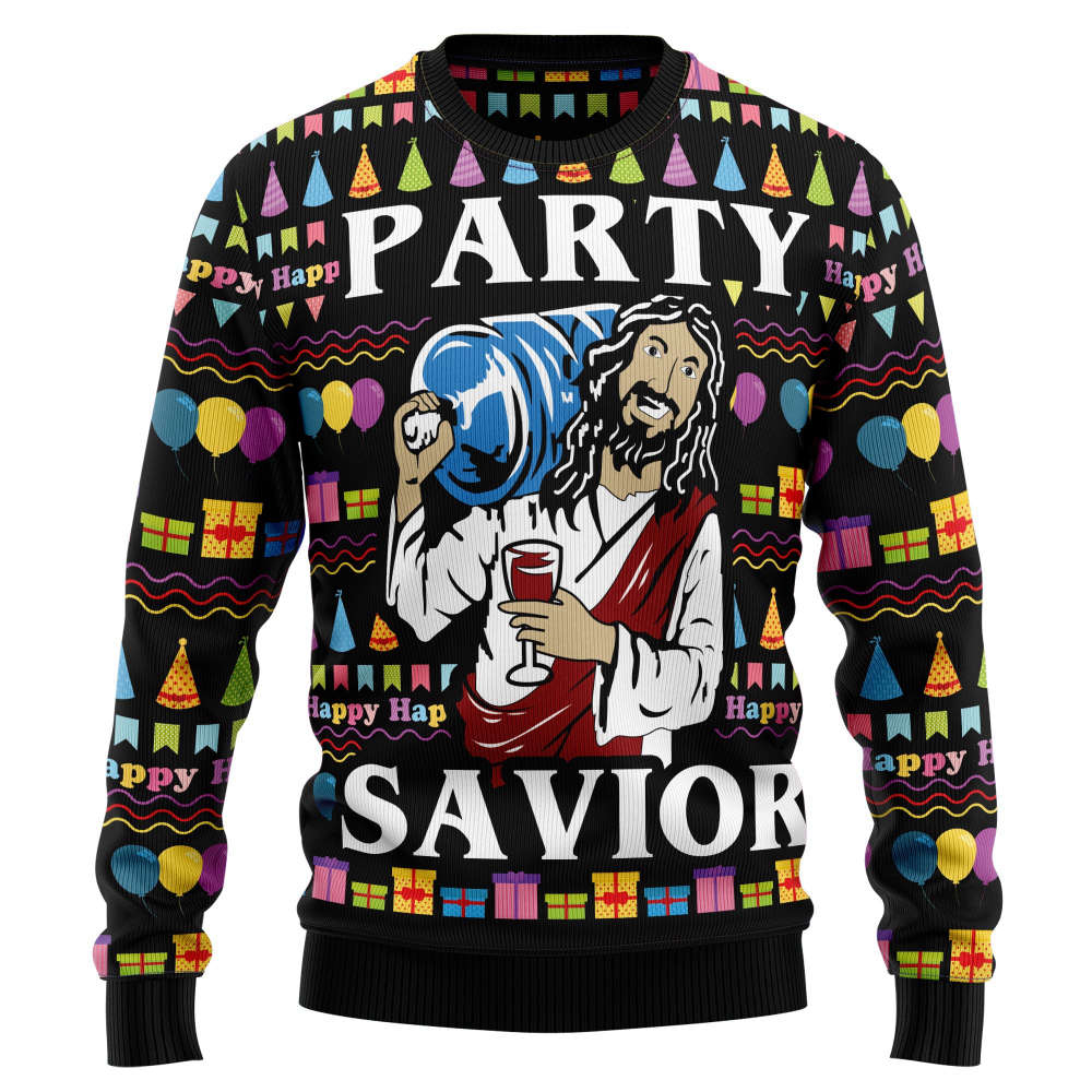 Jesus Party Ugly Christmas Sweater Jesus Party Ugly Christmas Sweater