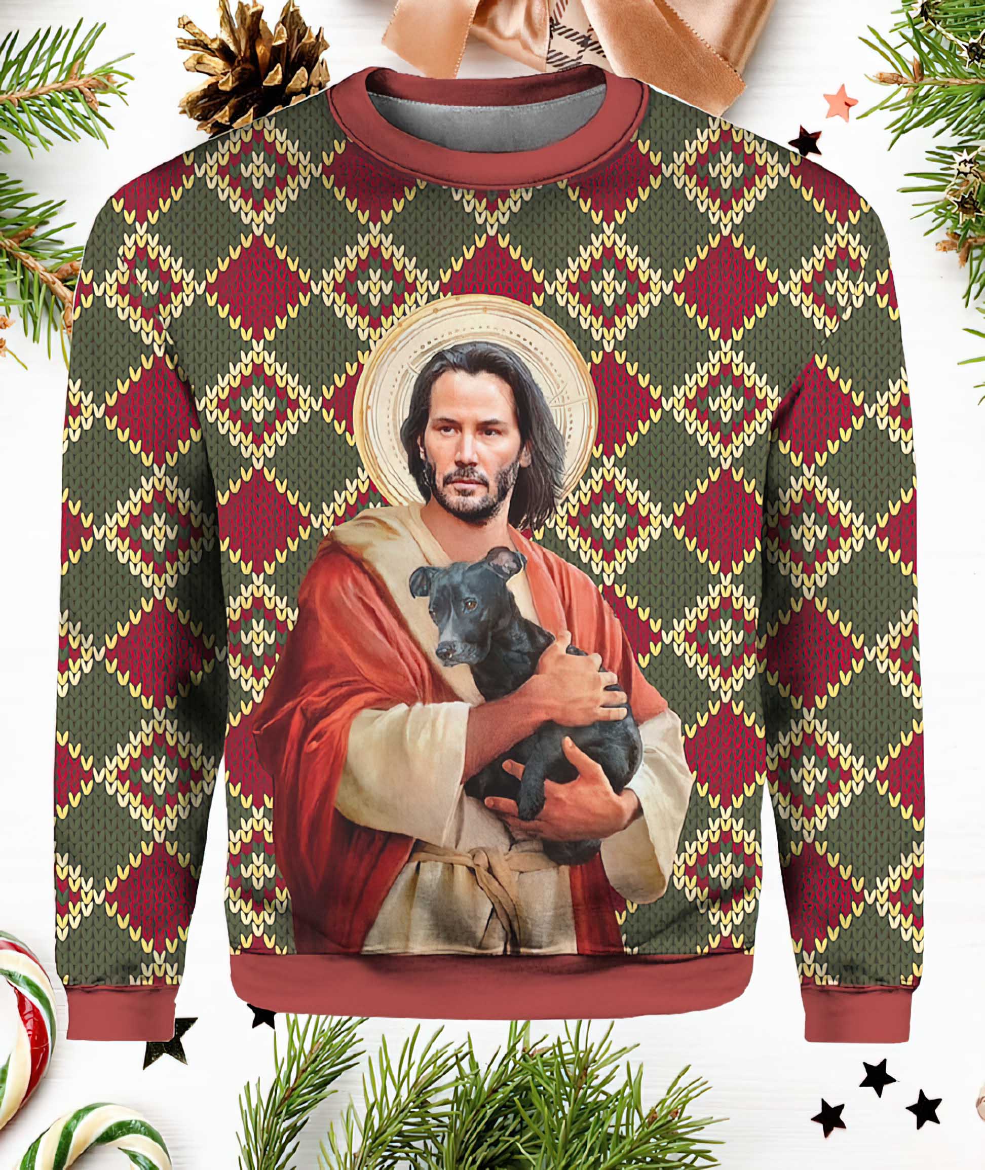 John Wick Ugly Christmas Sweater John Wick Ugly Christmas Sweater