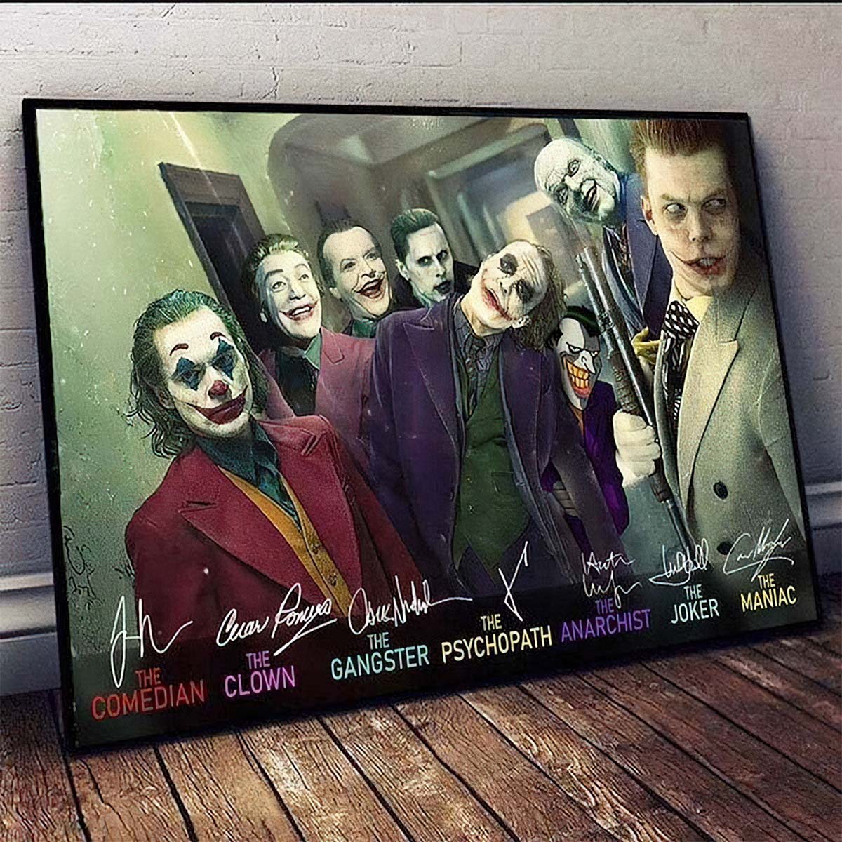 Joker Character Signature Poster Joker Character Signature Poster
