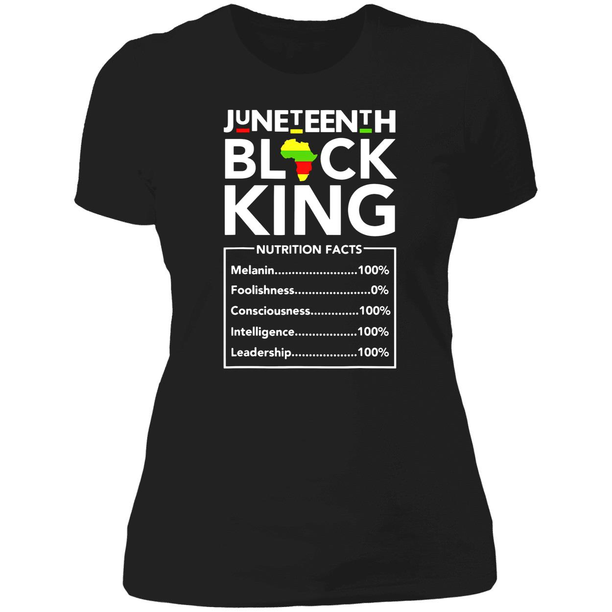 Juneteenth Black King Nutrition Facts Shirt Juneteenth Black King Nutrition Facts Shirt