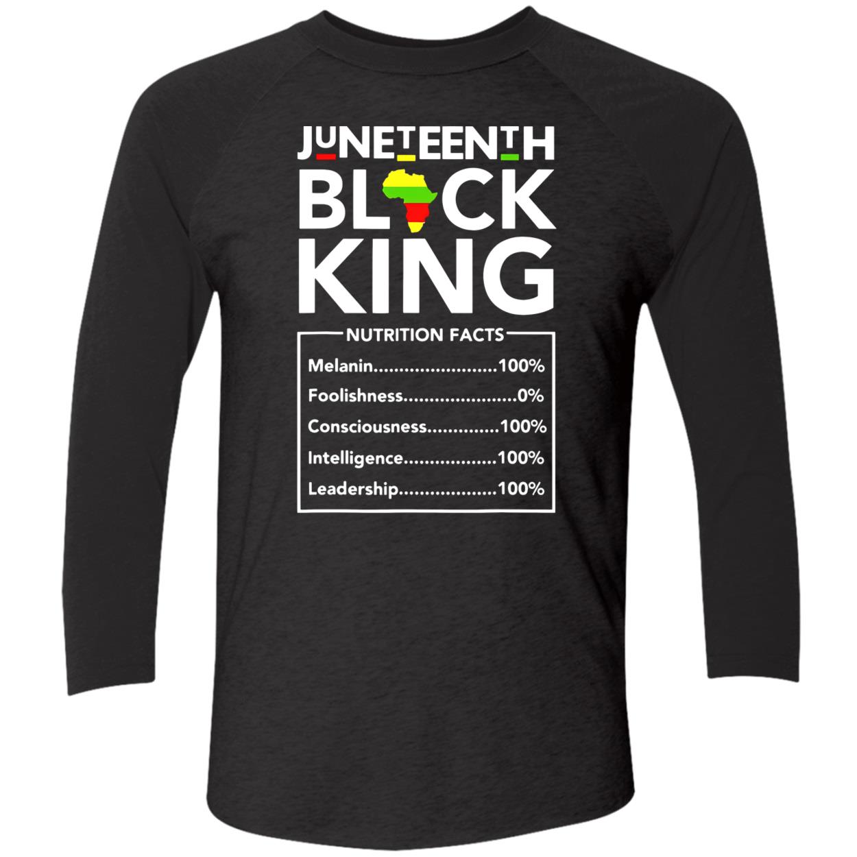 Juneteenth Black King Nutrition Facts Shirt Juneteenth Black King Nutrition Facts Shirt