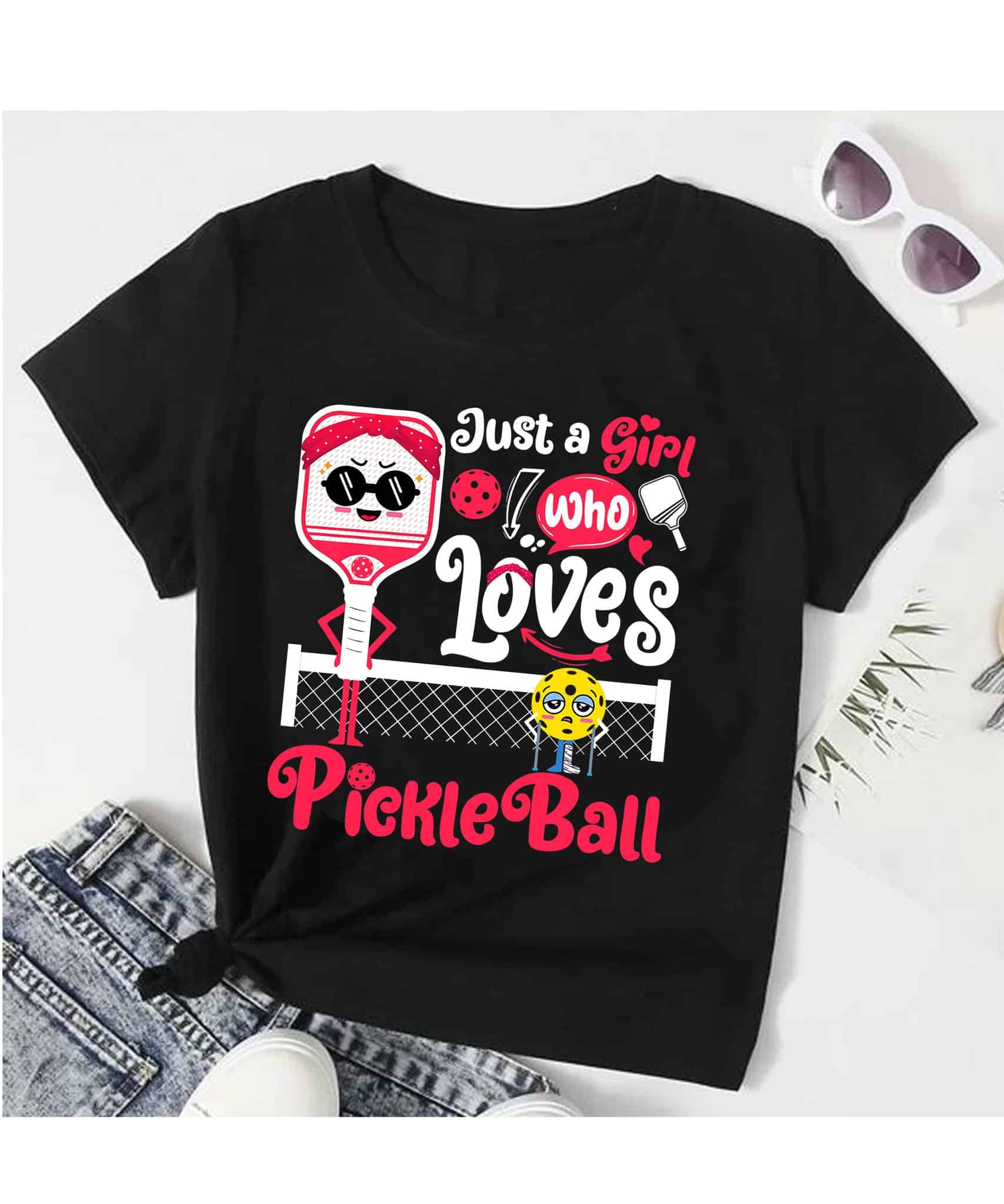Just A Girl Who Loves Pickleball Shirt Just A Girl Who Loves Pickleball Shirt