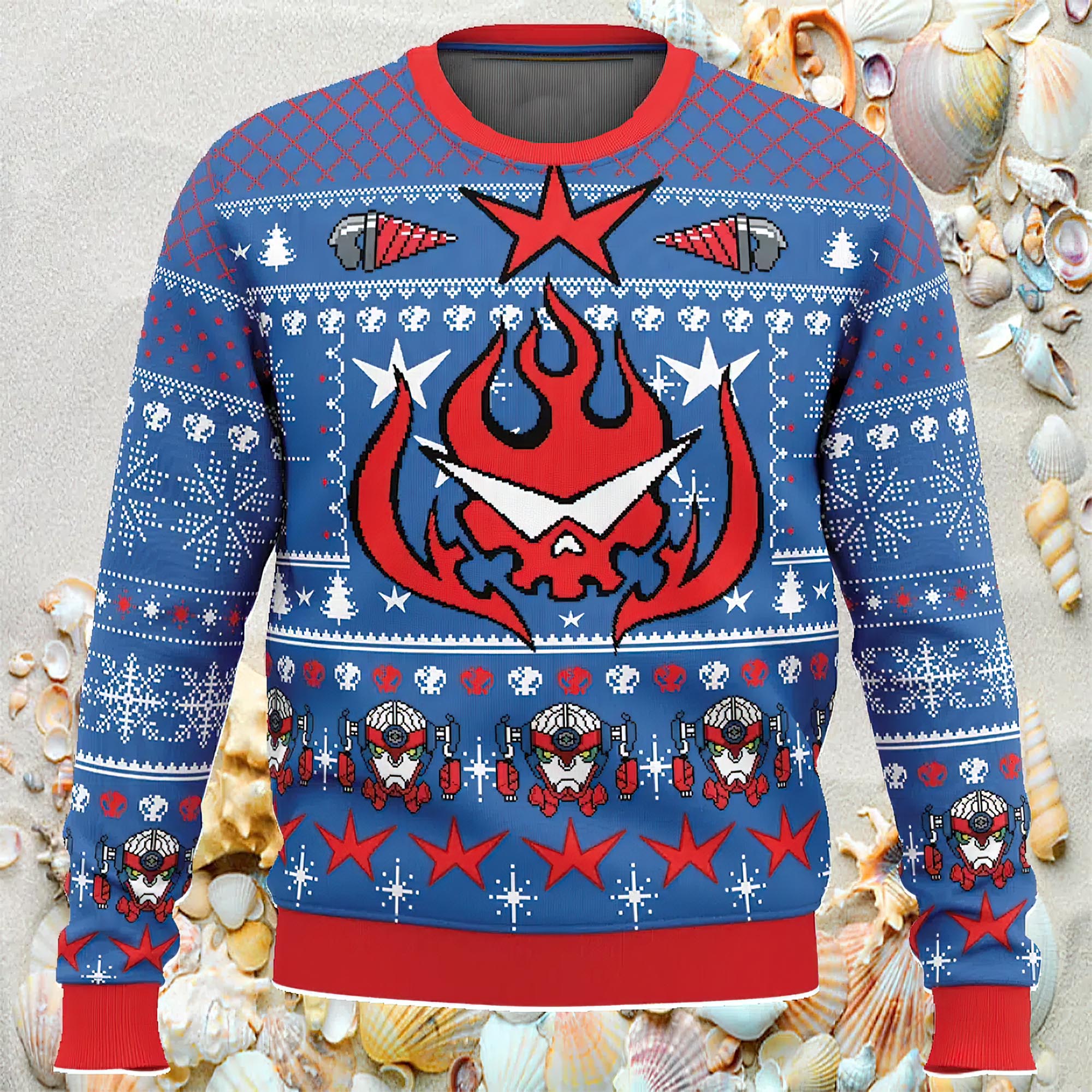 Kamina Tengen Toppa Gurren Lagann Ugly Christmas Sweater