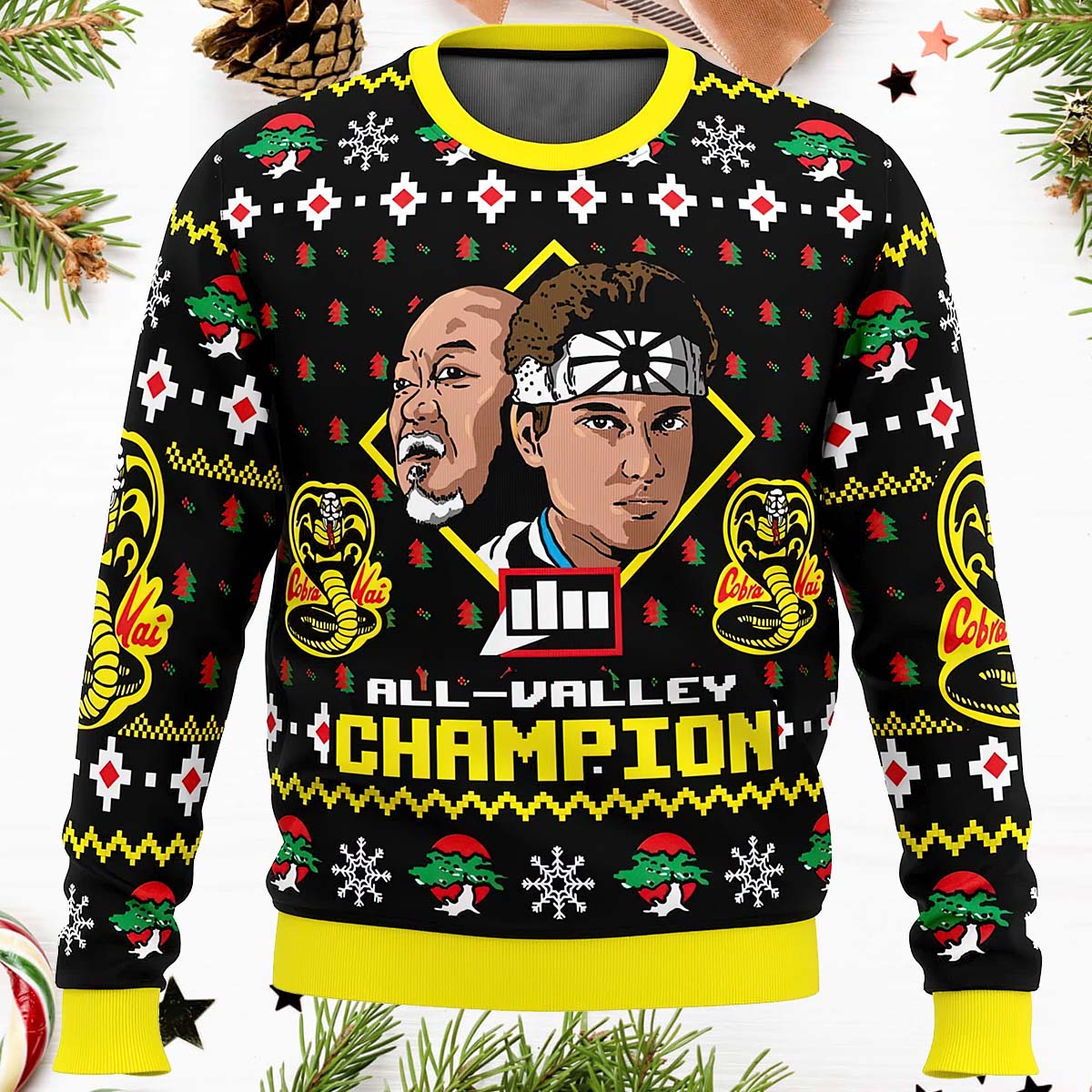 Karate Kid Christmas Ugly Christmas Sweater Karate Kid Christmas Ugly Christmas Sweater