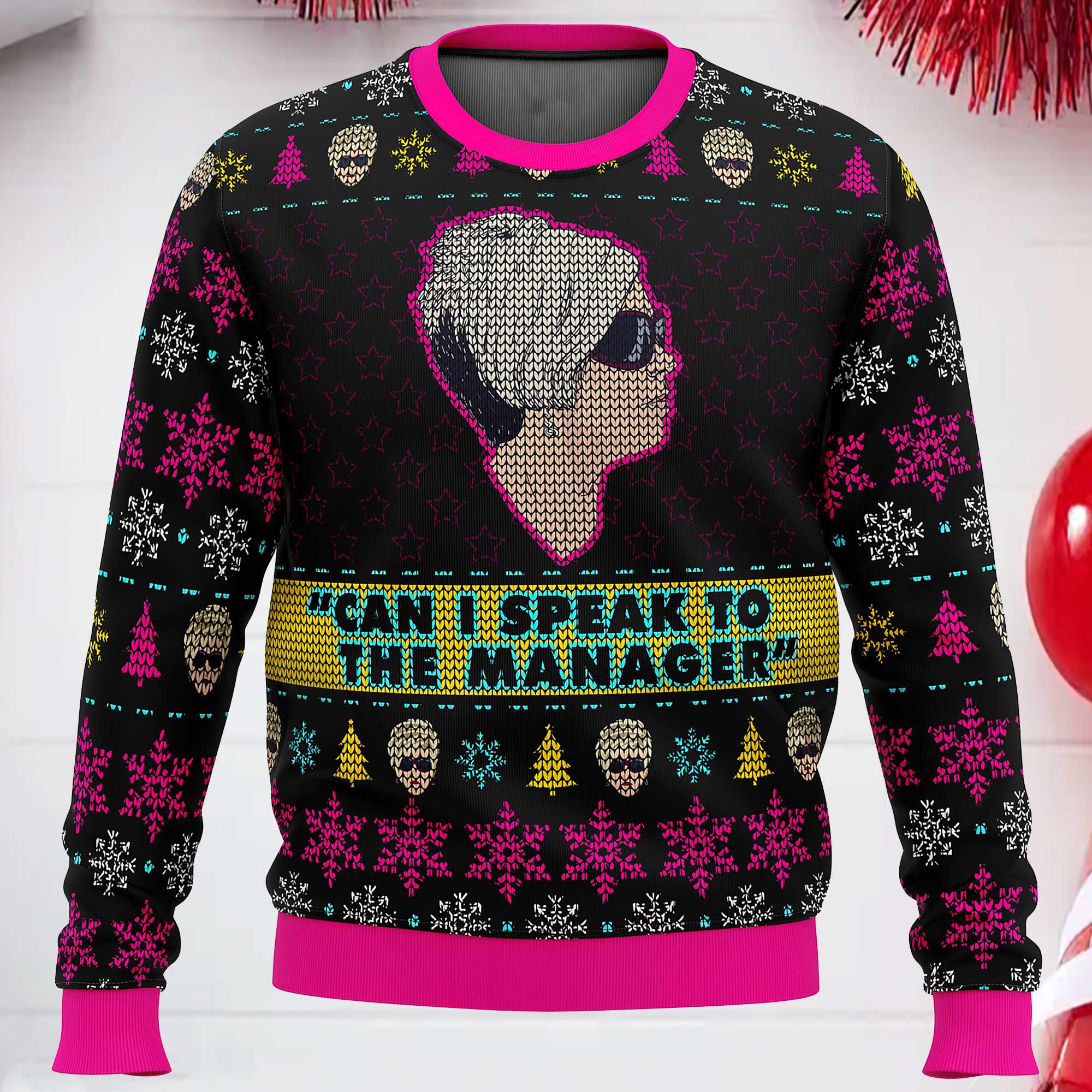 Karen Talks To Manager Meme Ugly Christmas Sweater