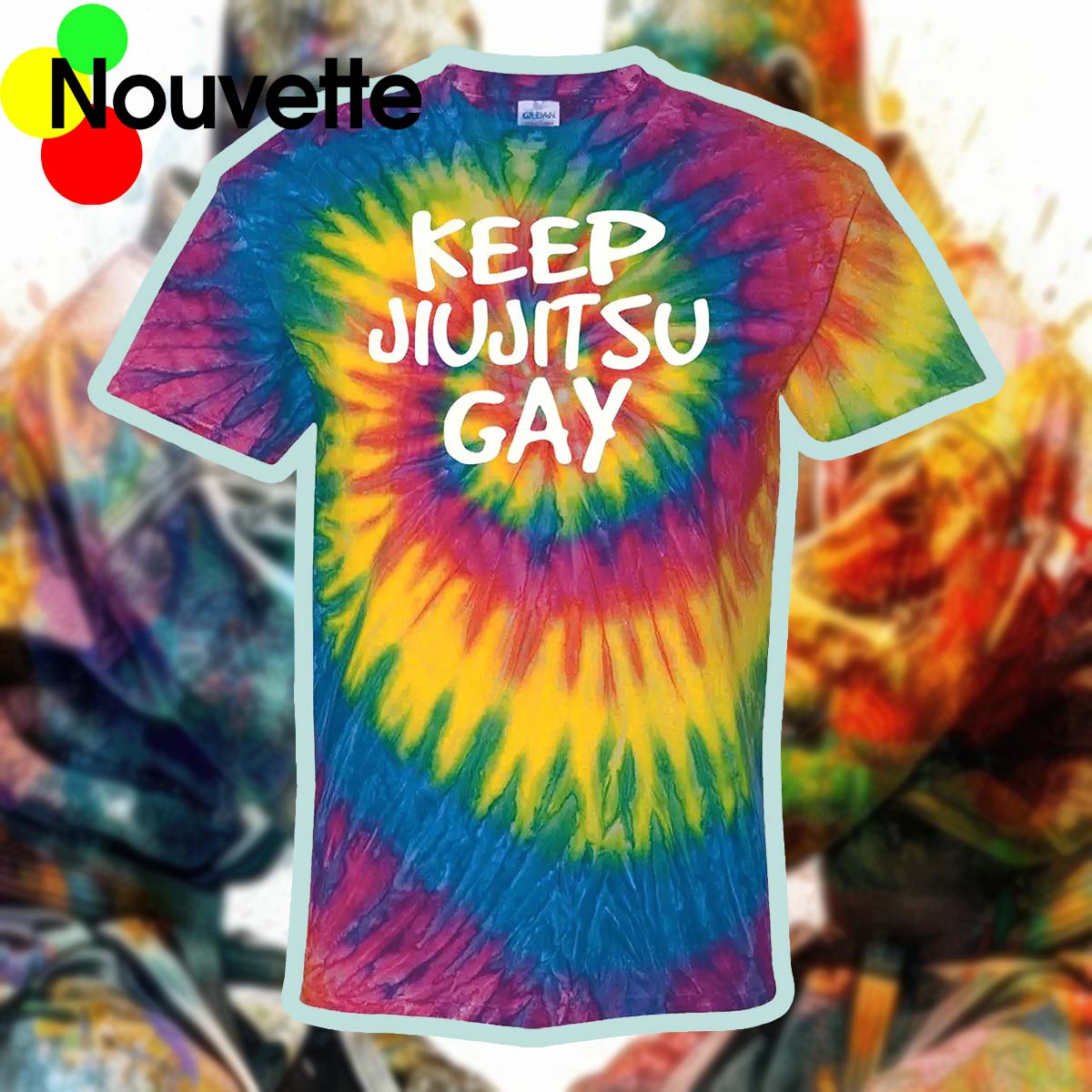 Keep Jiu Jitsu Gay Tie-Dye Shirt Keep Jiu Jitsu Gay Tie-Dye Shirt