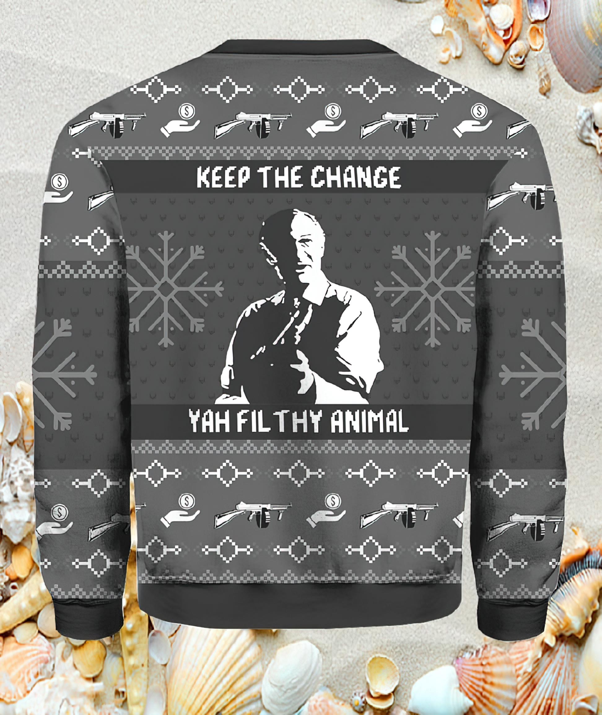 Keep The Change Yah Filthy Animal Home Alone Ugly Christmas Sweater Keep The Change Yah Filthy Animal Home Alone Ugly Christmas Sweater