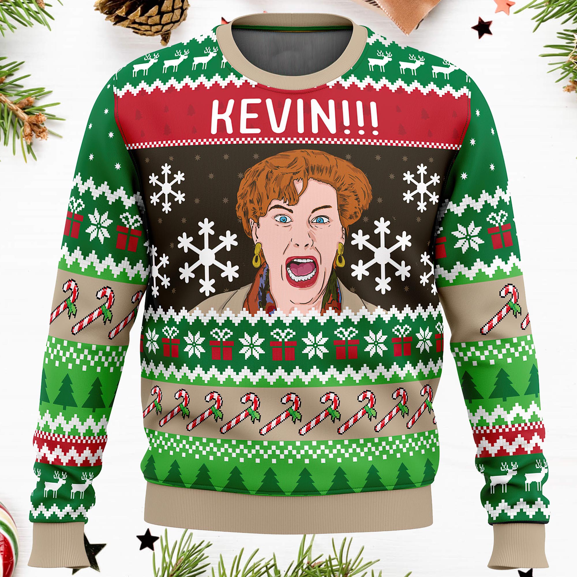 Kevin Home Alone Ugly Christmas Sweater Kevin Home Alone Ugly Christmas Sweater