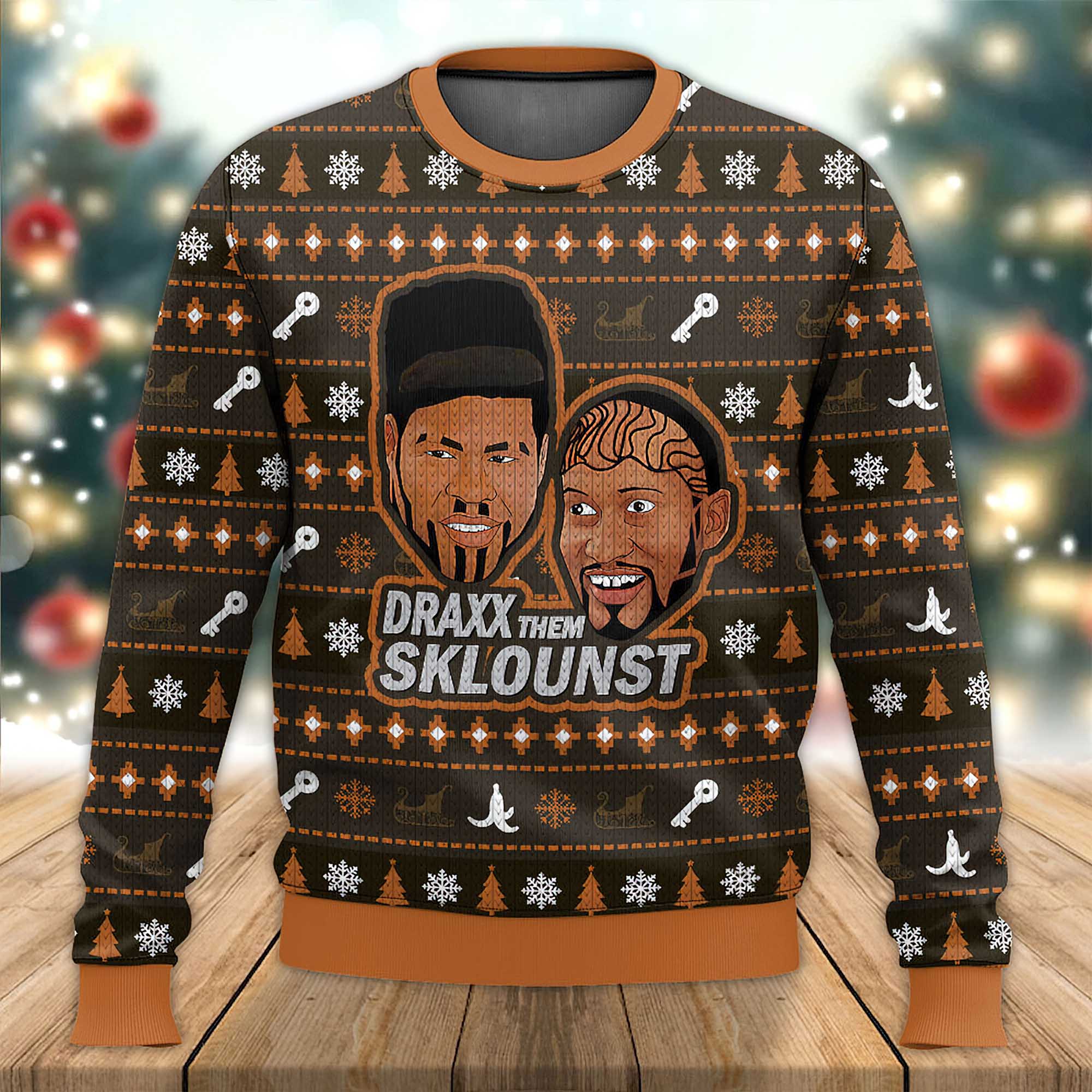 Key And Peele Draxx Them Sklounst Ugly Sweater Key And Peele Draxx Them Sklounst Ugly Sweater