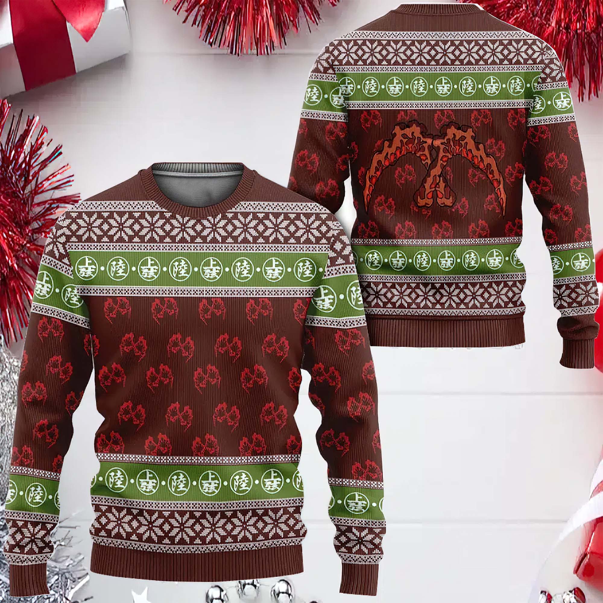 Kimetsu Gyutaro Anime Ugly Christmas Sweater Kimetsu Gyutaro Anime Ugly Christmas Sweater