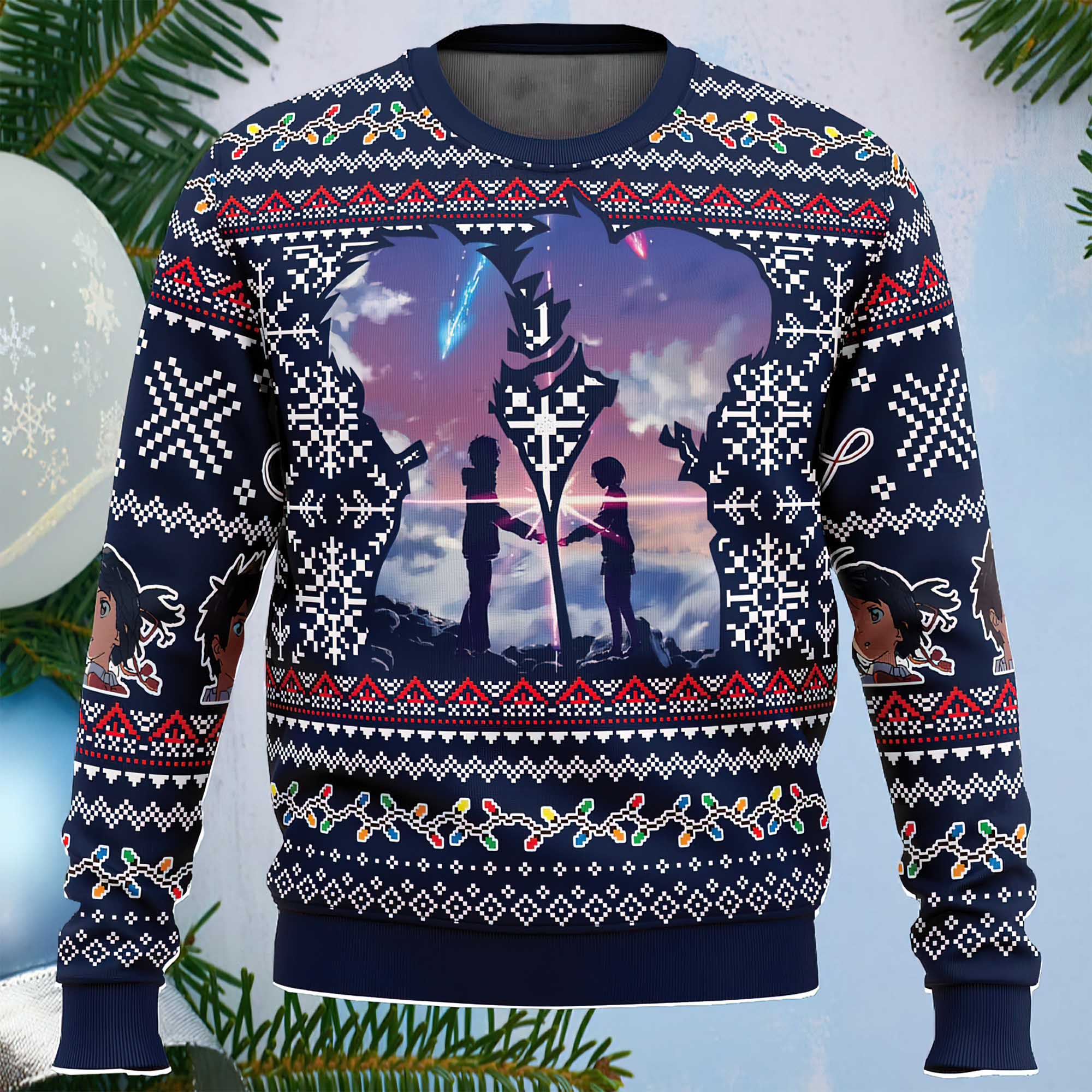 Kimi No Nawa Your Name Ugly Christmas Sweater Kimi No Nawa Your Name Ugly Christmas Sweater