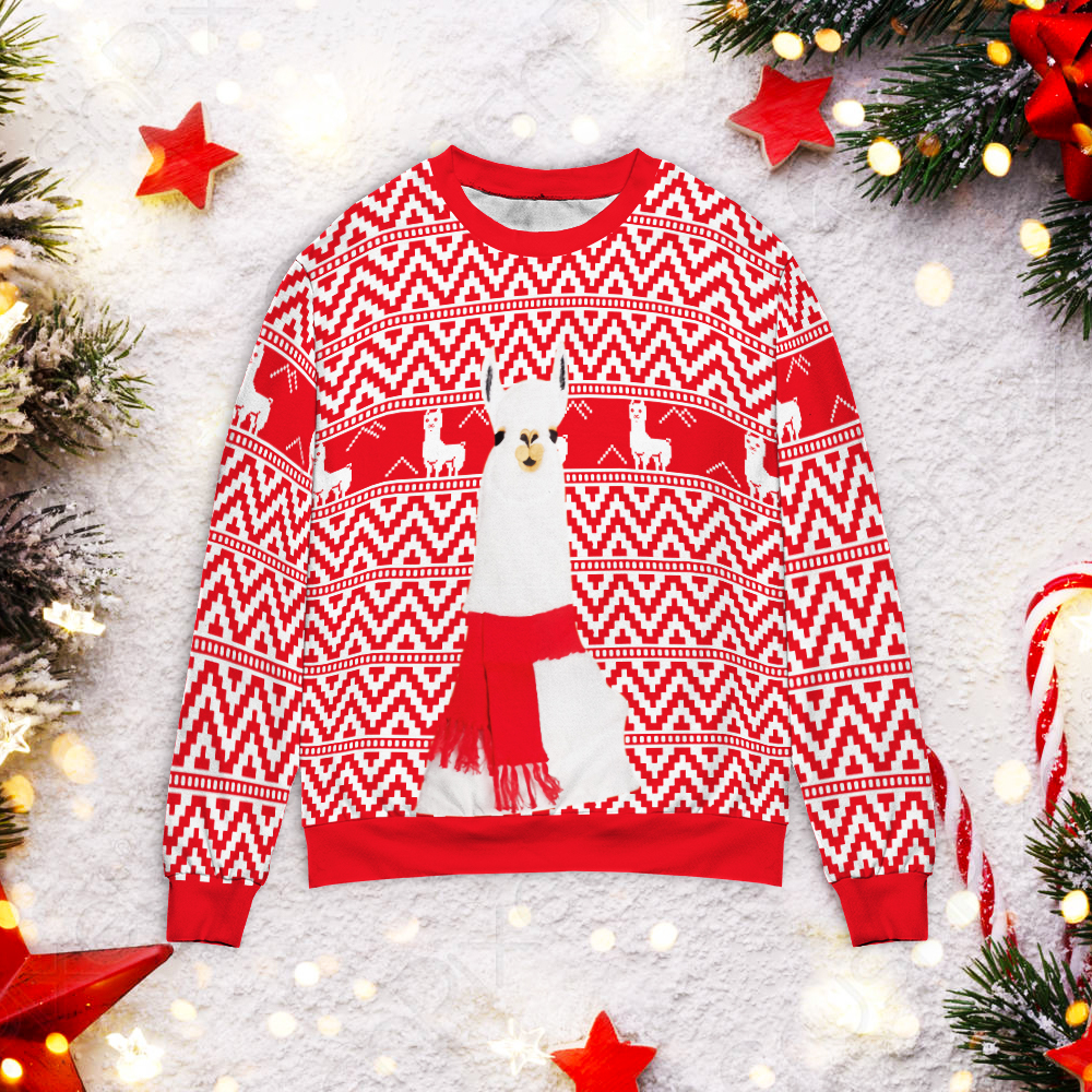 Llama Christmas Ugly Sweater Llama Christmas Ugly Sweater