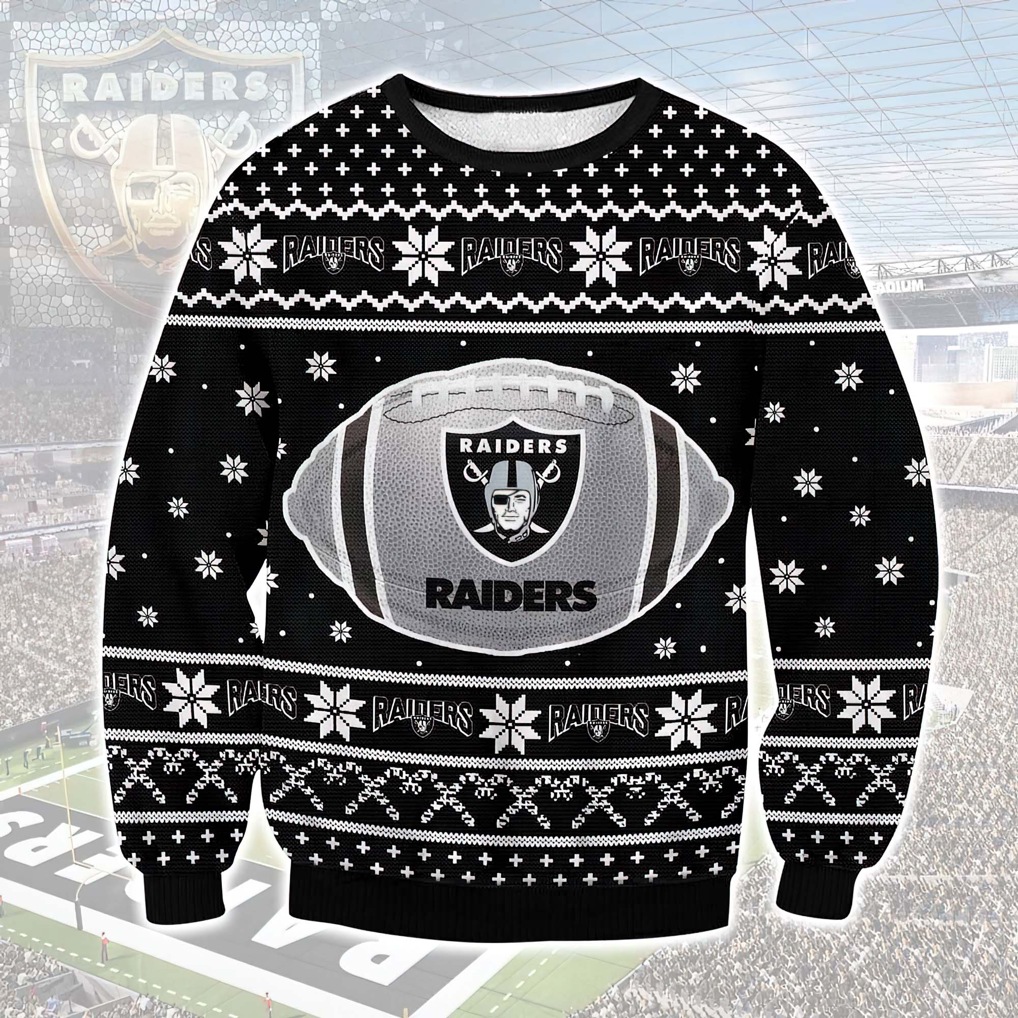 Las Vegas Raiders Ugly Christmas Sweater Las Vegas Raiders Ugly Christmas Sweater