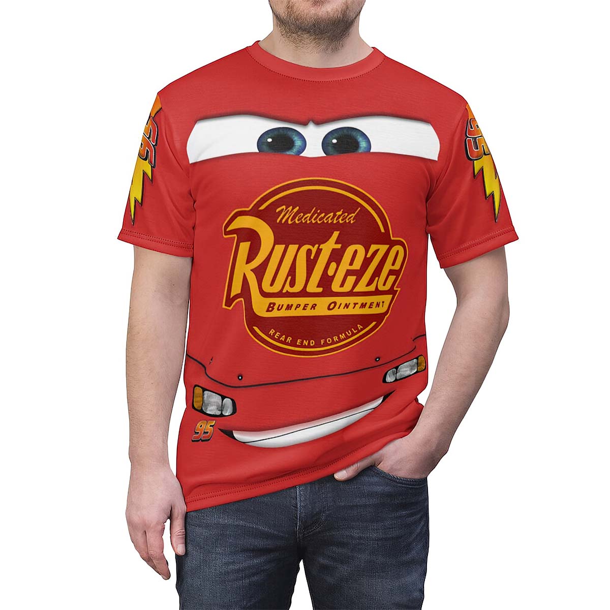 Lightning Mcqueen Pixar Cars Costume Shirt Lightning Mcqueen Pixar Cars Costume Shirt