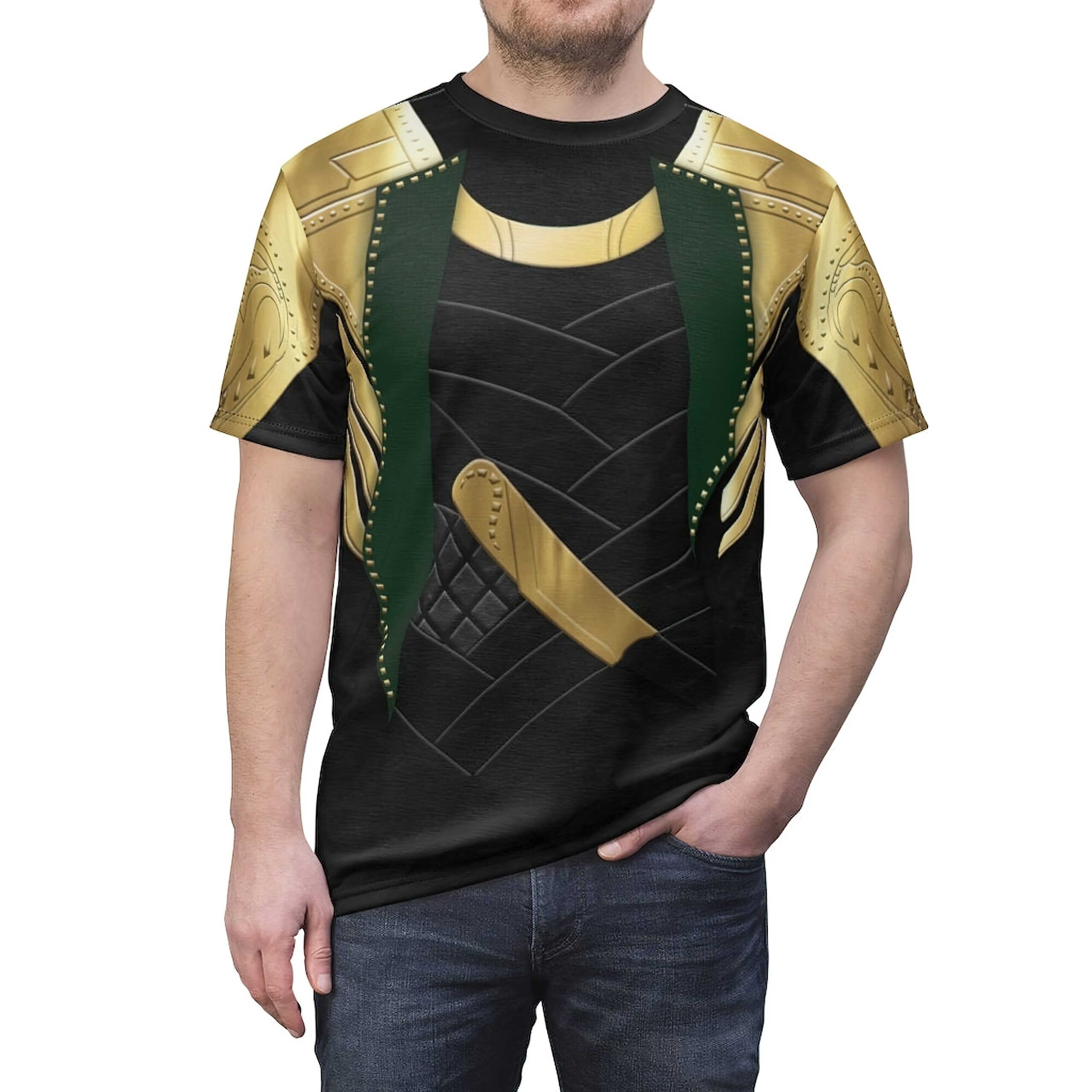 Loki Leather Battle Suit Costume Shirt