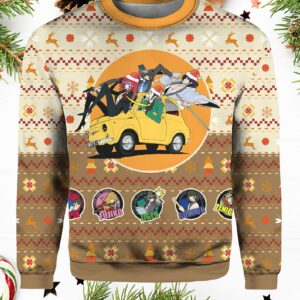 Lupin the 3rd Happy Trip Ugly Christmas Sweater.jpg