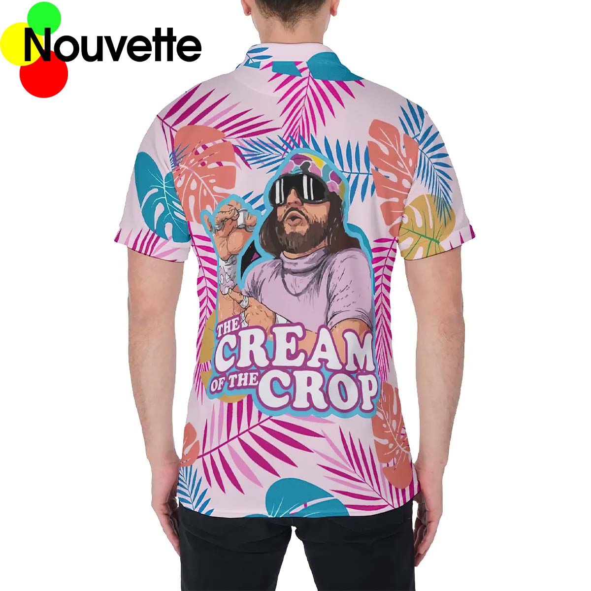 Macho Man The Cream Of The Crop Hawaiian Polo Shirt Macho Man The Cream Of The Crop Hawaiian Polo Shirt