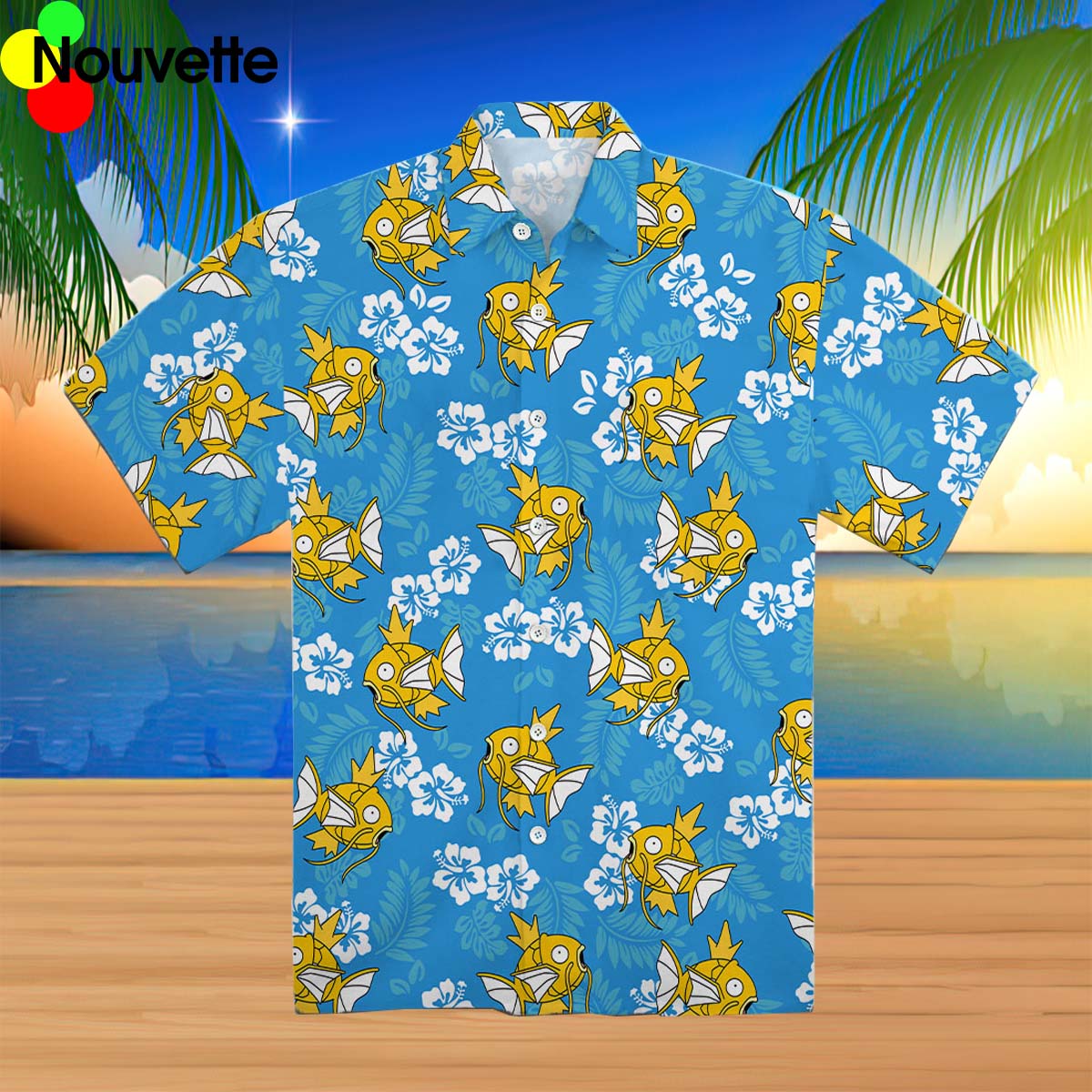 Magikarp Tropical Beach Hawaiian Shirt Magikarp Tropical Beach Hawaiian Shirt