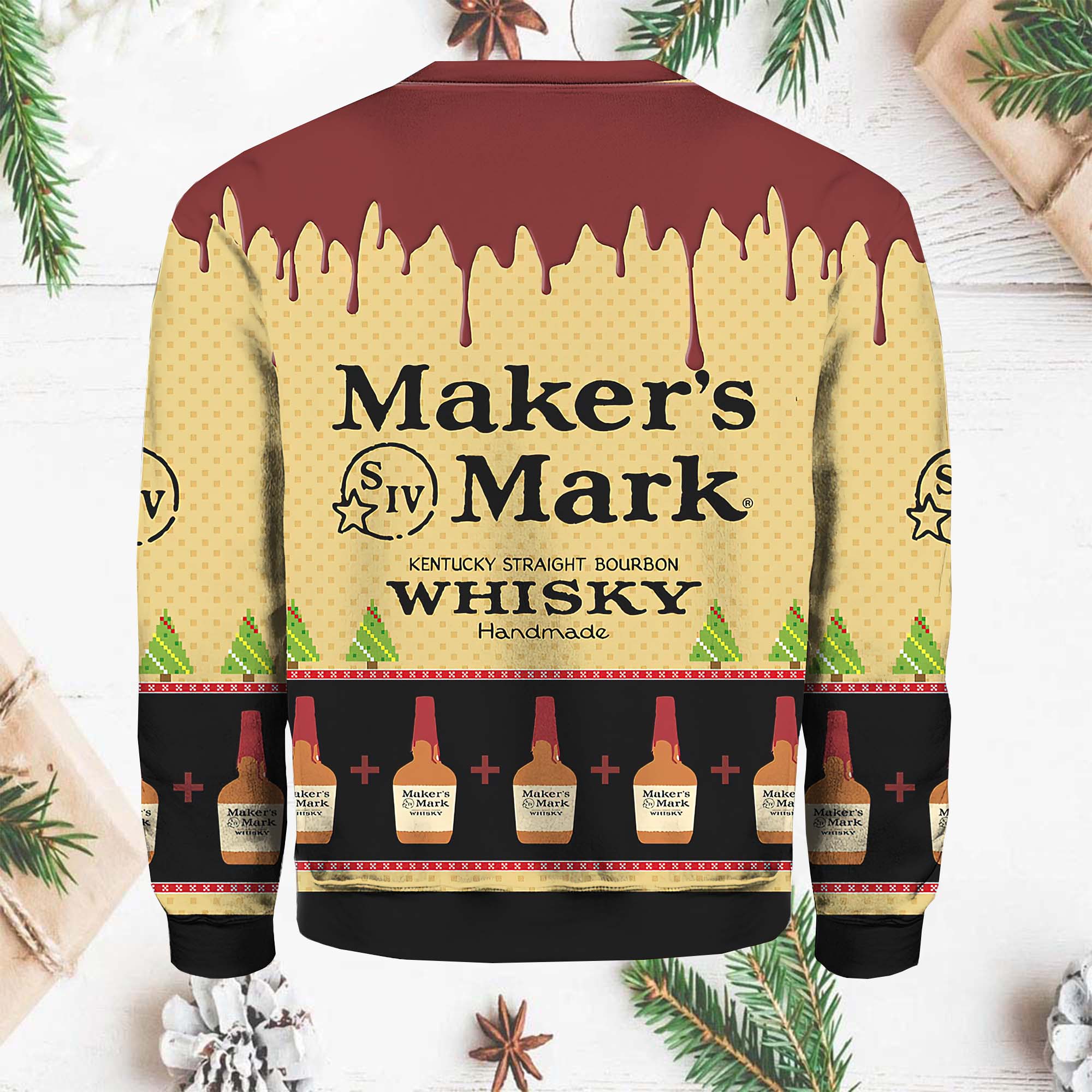 Maker’S Mark Kentucky Straight Bourbon Whisky Christmas Sweater Maker’S Mark Kentucky Straight Bourbon Whisky Christmas Sweater