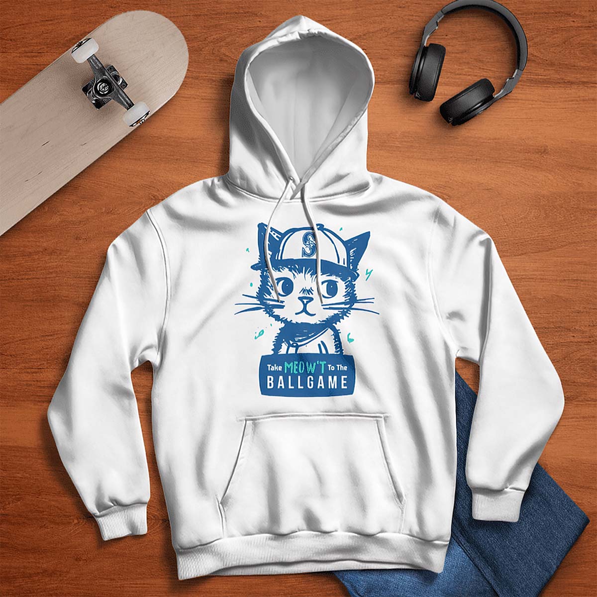 Mariners Take Meow’T To The Ballgame Shirt Mariners Take Meow’T To The Ballgame Shirt