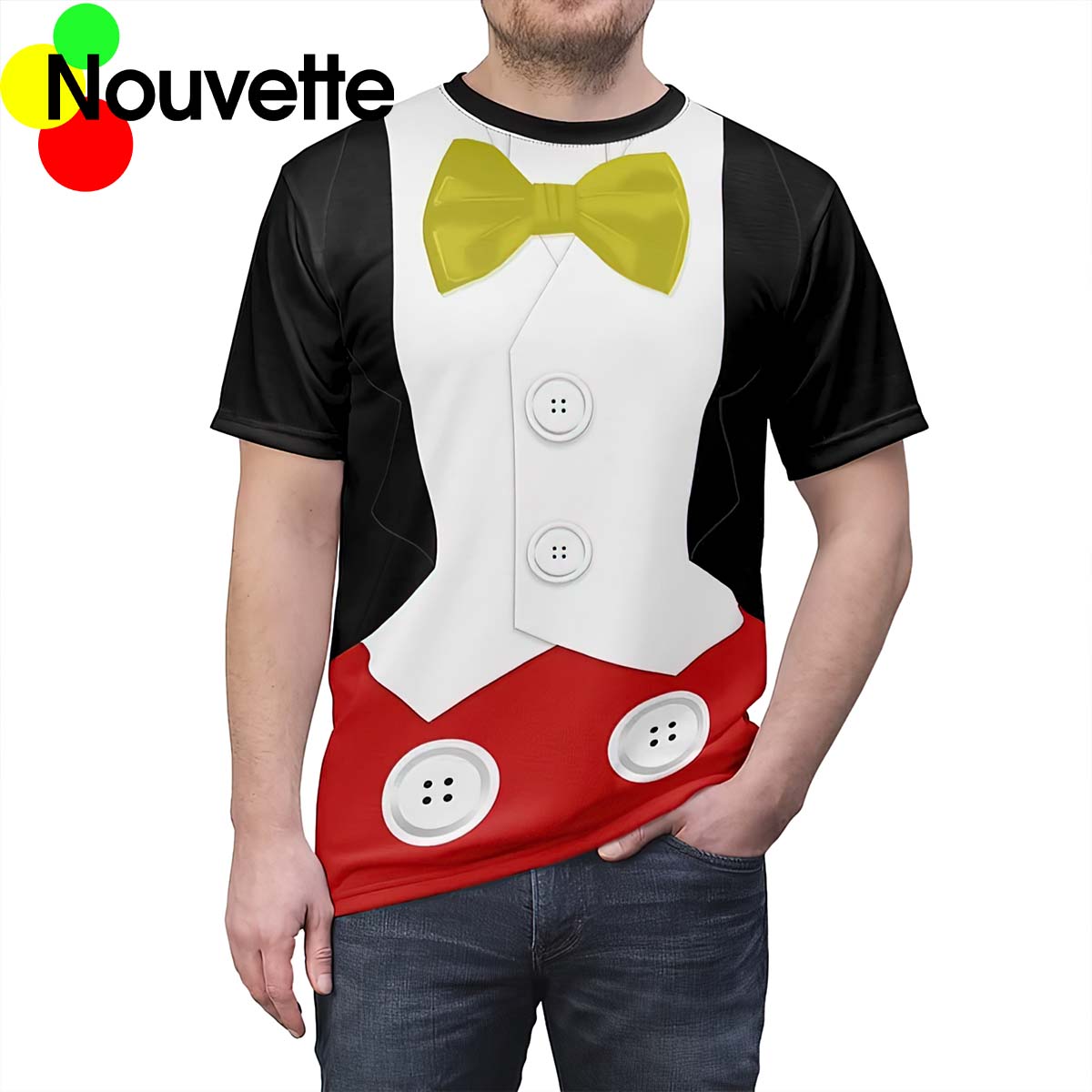 M*Ckey Tuxedo Halloween Costume Shirt