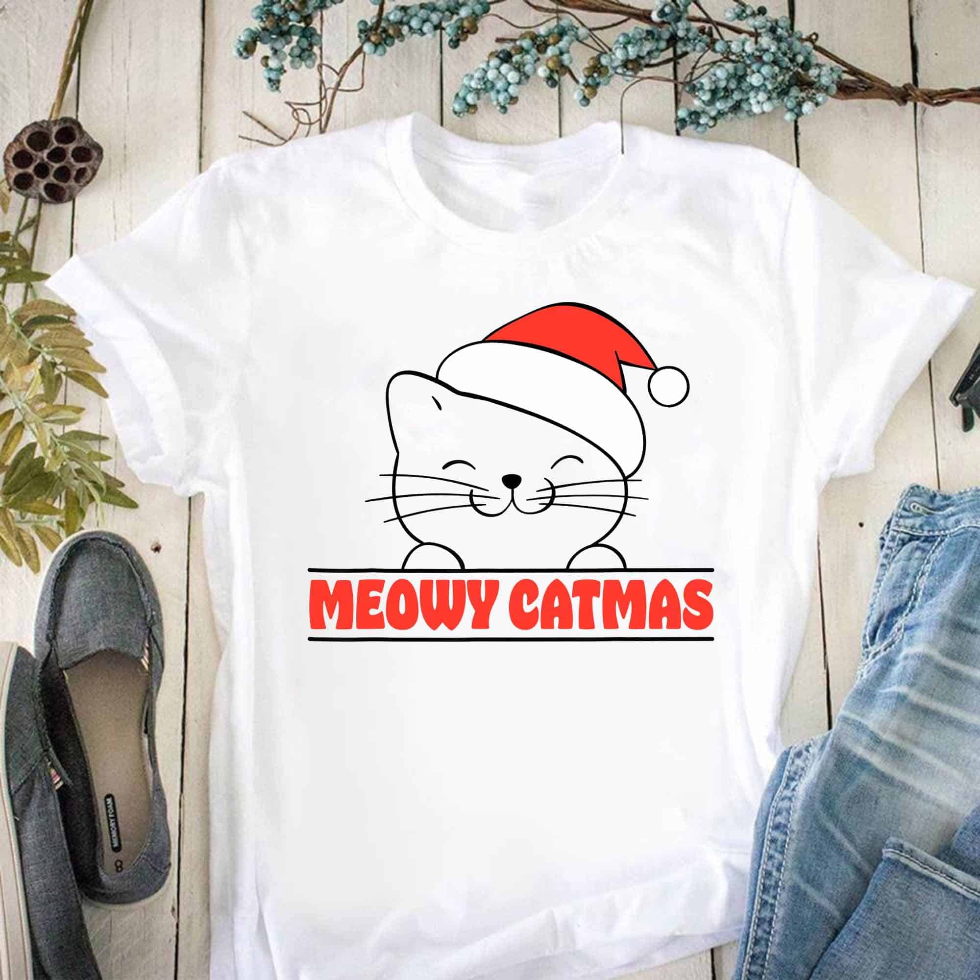 Meowy Catmas Christmas Shirt Meowy Catmas Christmas Shirt