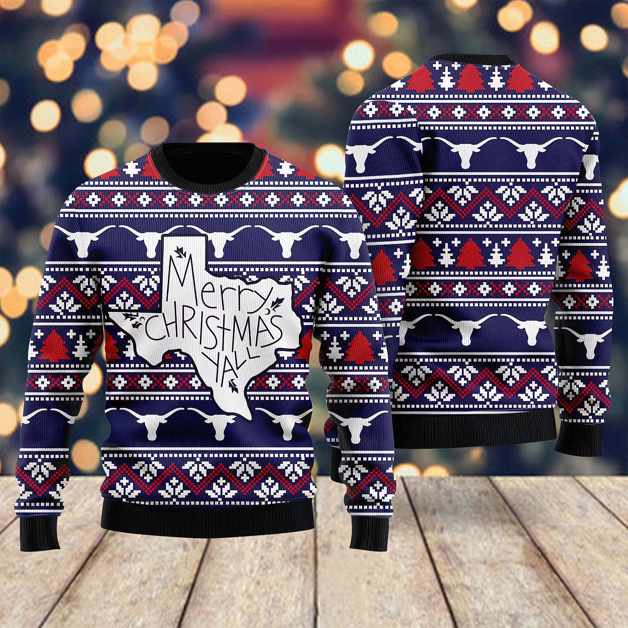 Merry Christmas Yall Ugly Sweater Merry Christmas Yall Ugly Sweater