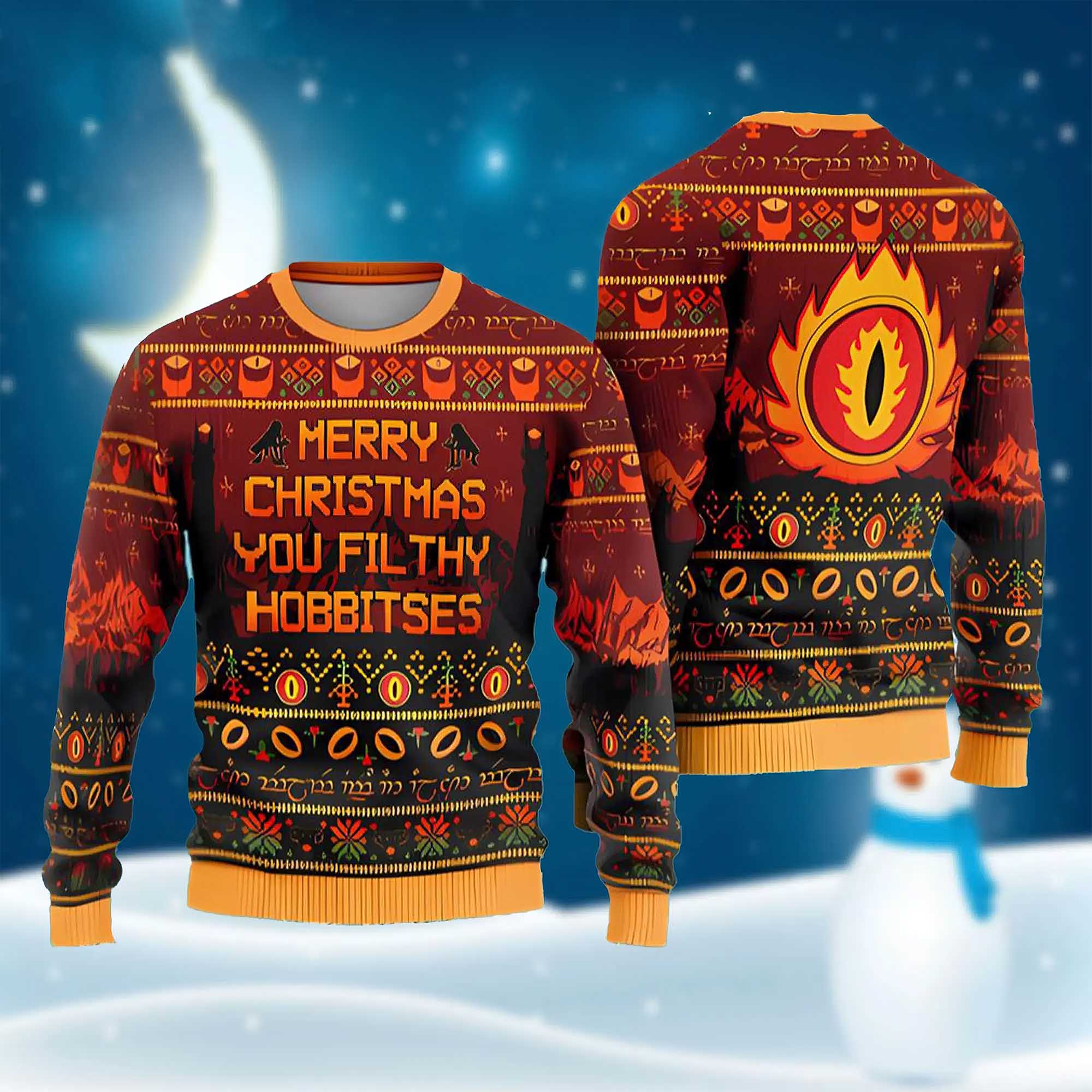 Merry Christmas You Filthy Hobbitses Ugly Christmas Sweater