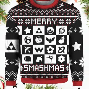 Merry Smashmas Super Smash Bros Ugly Christmas Sweater.jpg