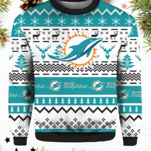 Miami Dolphins Funny Football Team Ugly Christmas Sweater.jpg