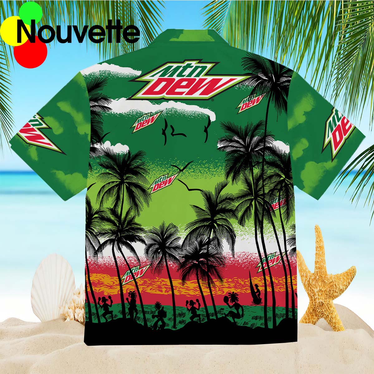 Mountain Dew Tropical Hawaiian Shirt Mountain Dew Tropical Hawaiian Shirt