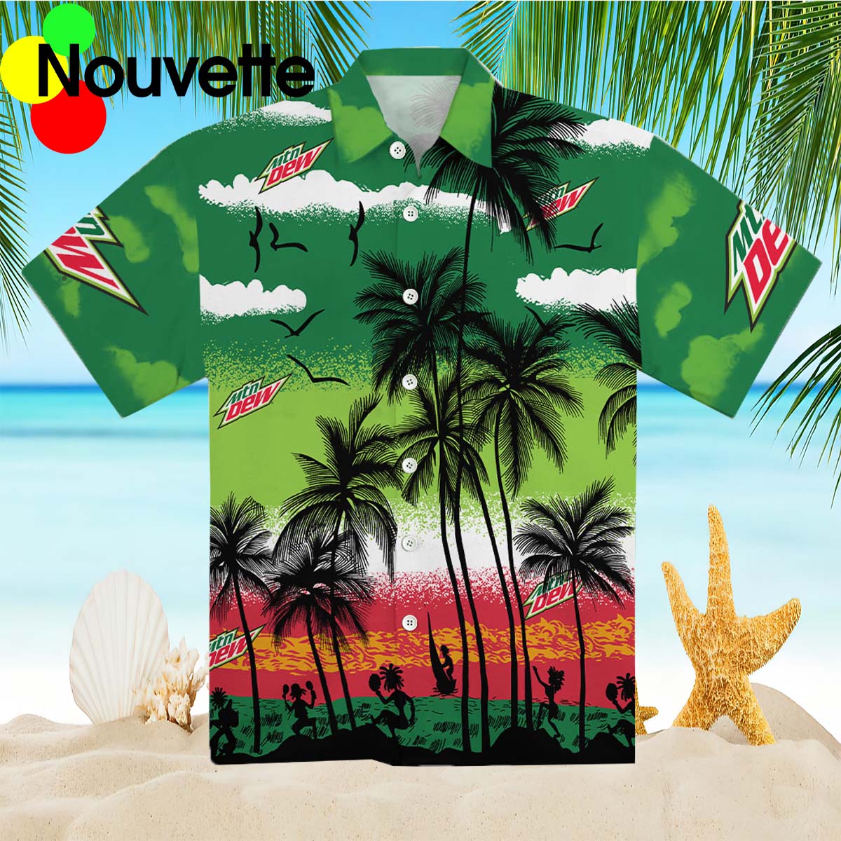 Mountain Dew Tropical Hawaiian Shirt Mountain Dew Tropical Hawaiian Shirt