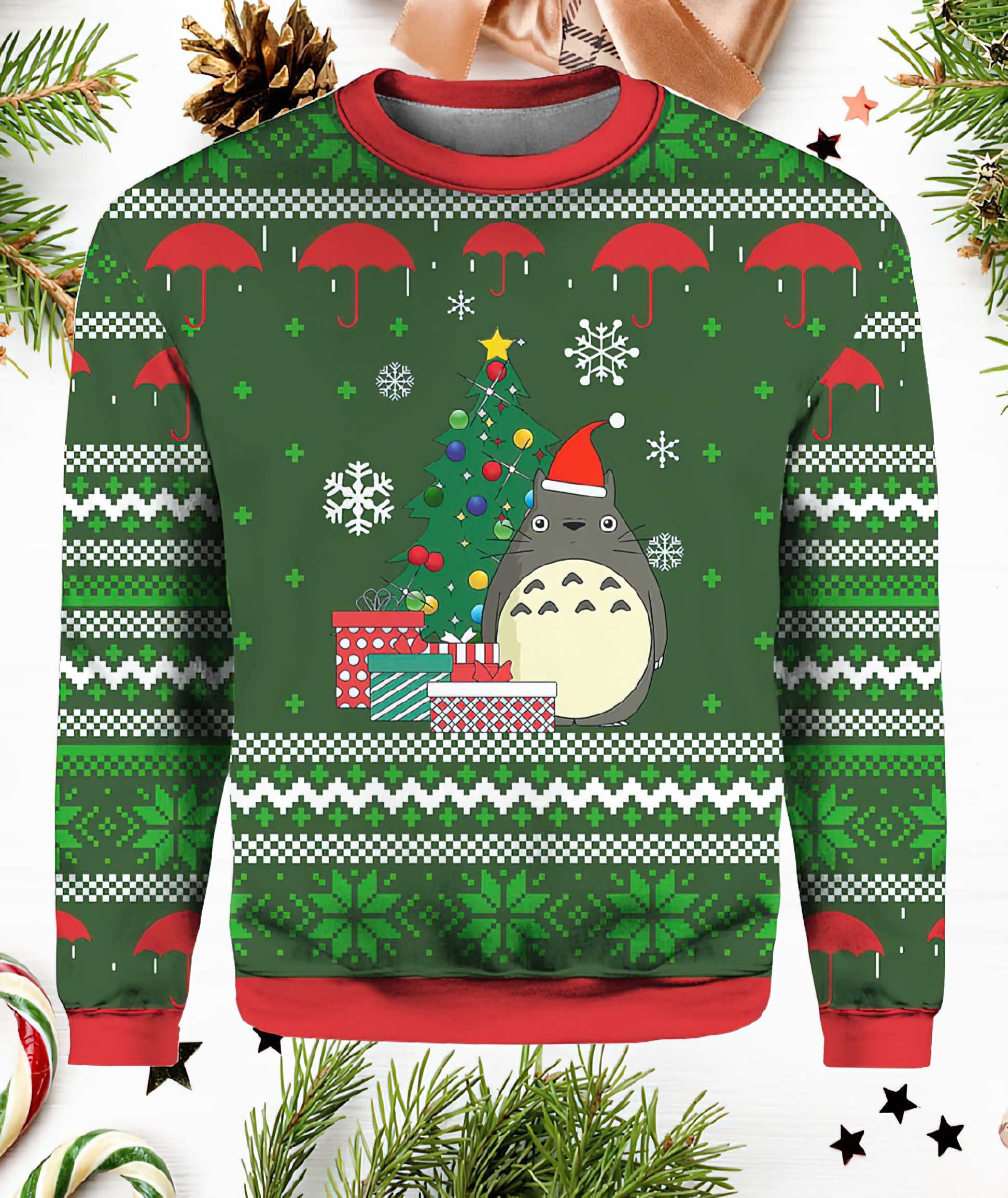My Neighbor Totoro Gifts Ugly Christmas Sweater My Neighbor Totoro Gifts Ugly Christmas Sweater