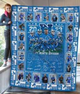 NFC North Division Champions 2023 Lions Blanket NFC North Division Champions 2023 Lions Blanket