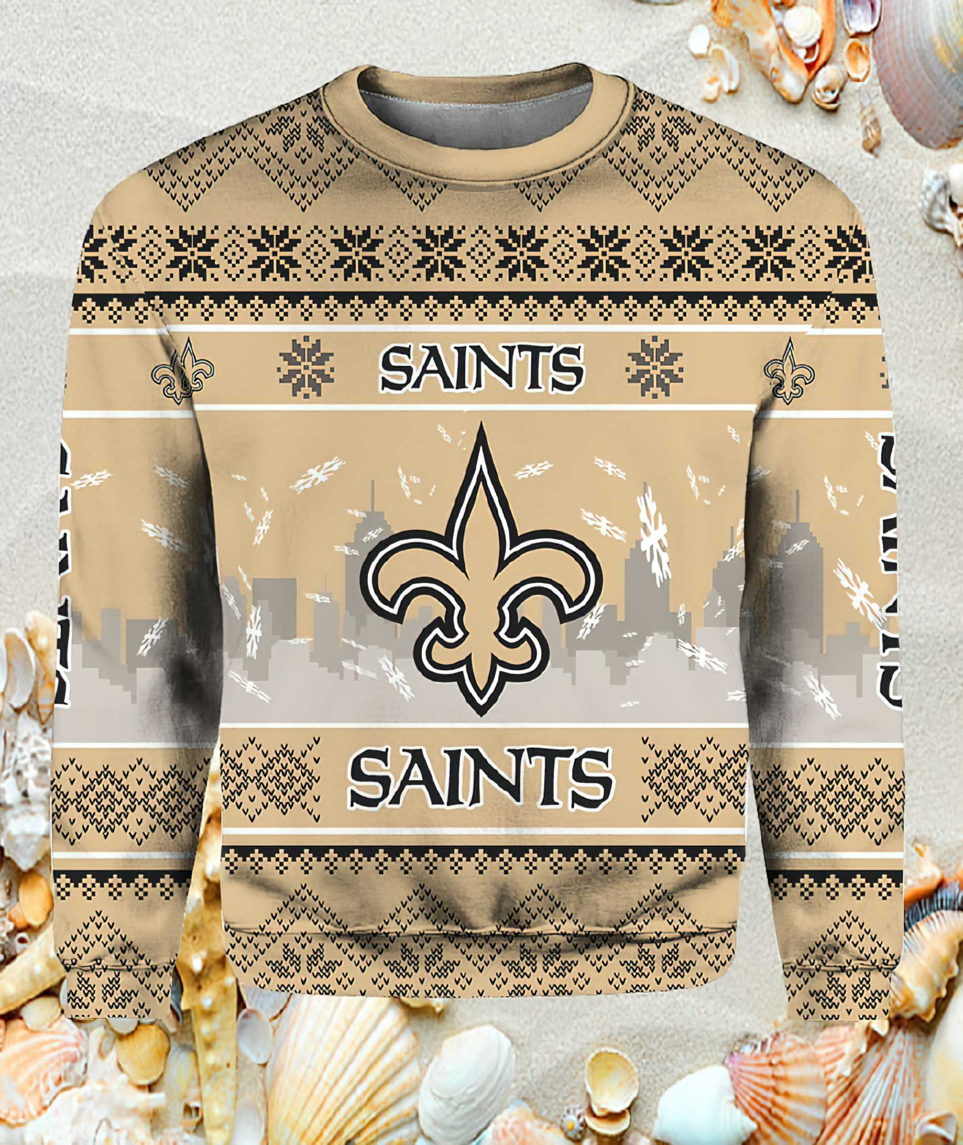 Saints Ugly Christmas Sweater Saints Ugly Christmas Sweater
