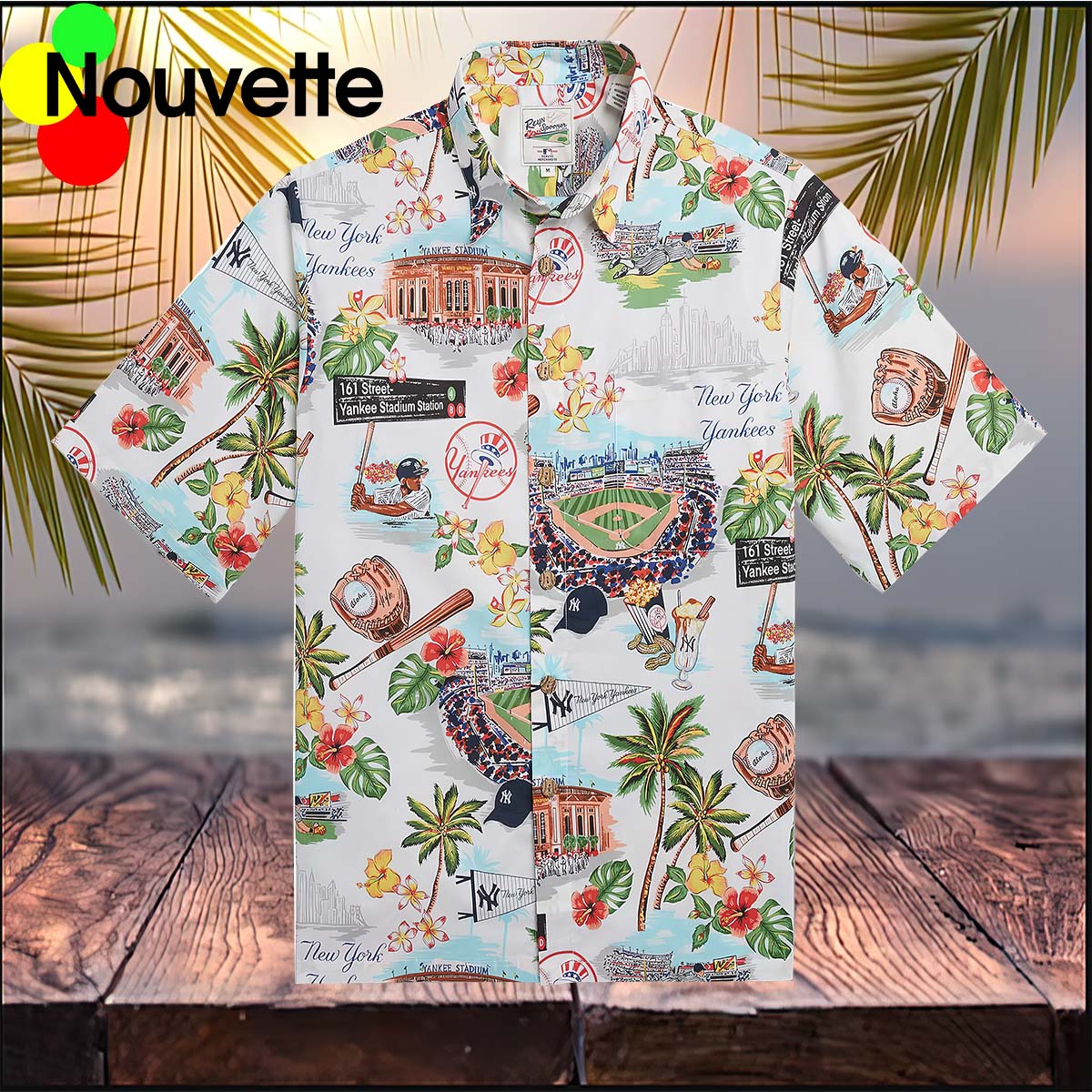 New York Yankees Scenic Hawaiian Shirt
